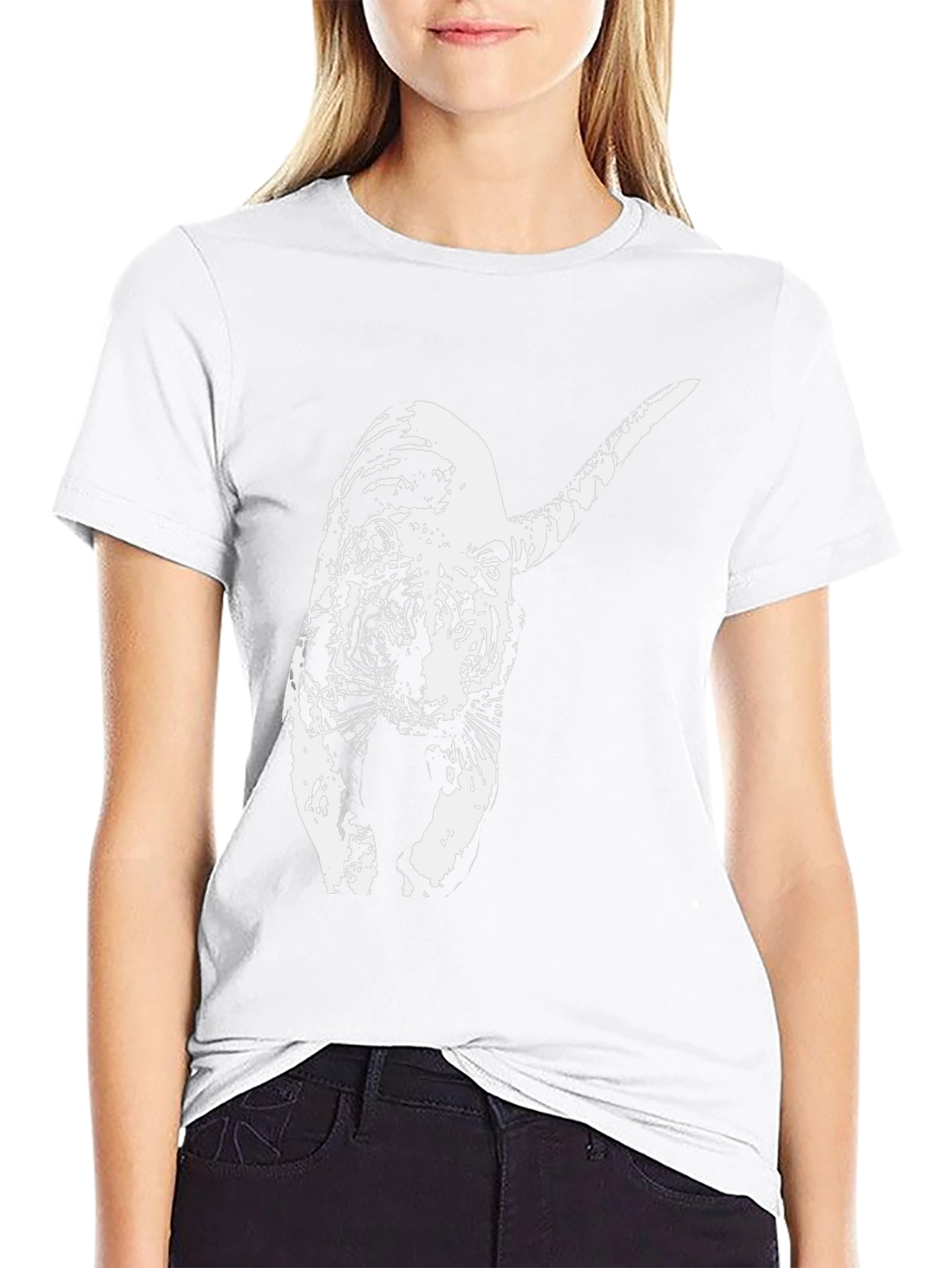Tiger Graphic Black T-Shirt - Animal Print Tee