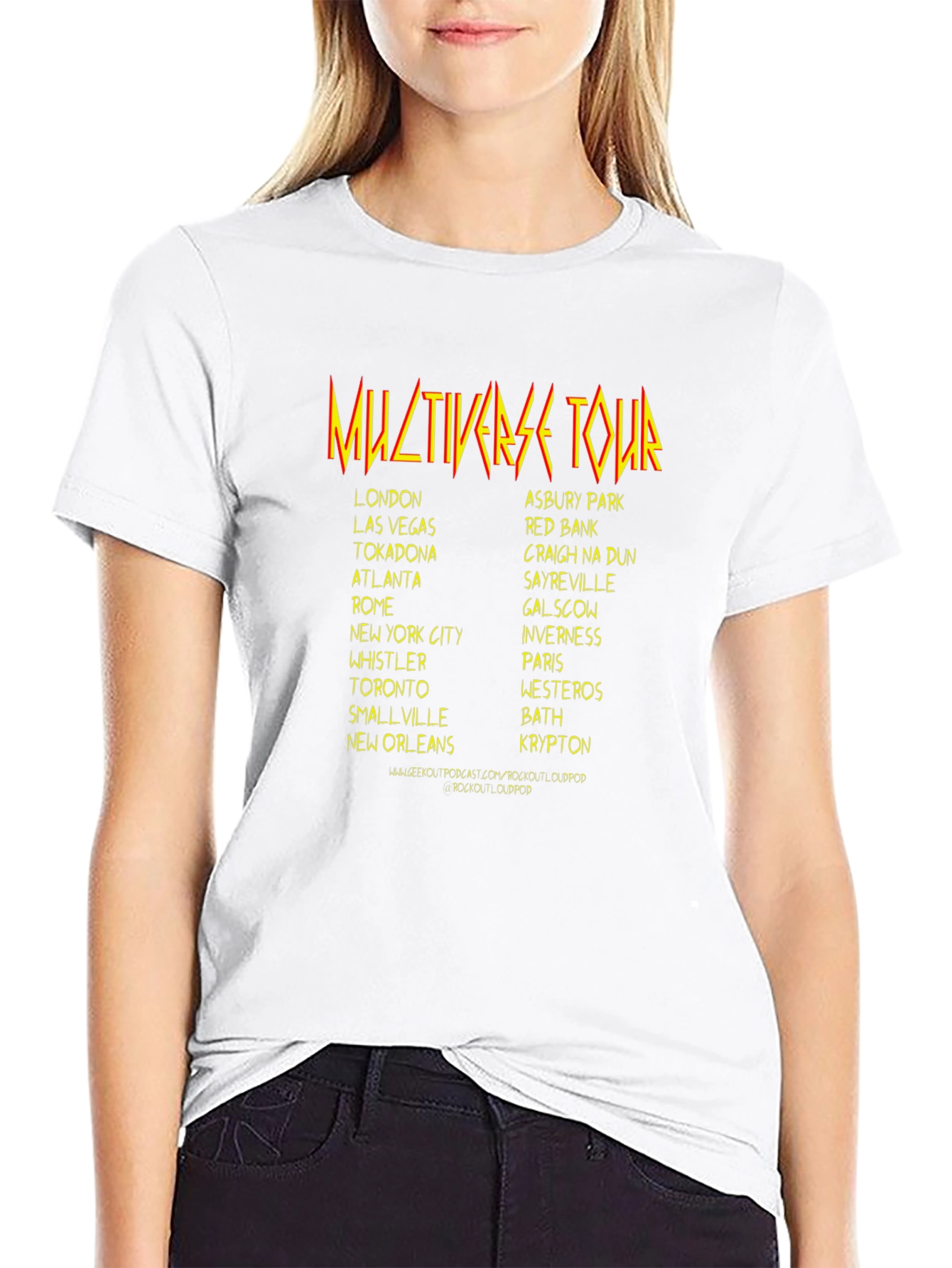 Multiverse Tour Black Graphic T-Shirt