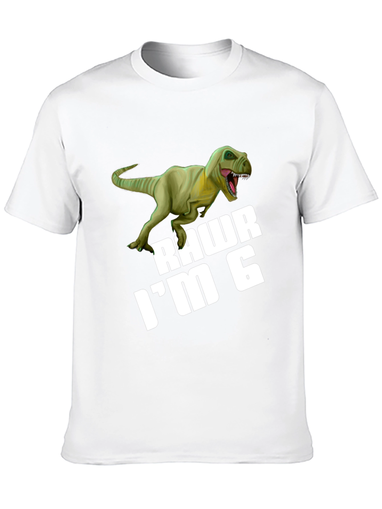 Rawr Im 6 Dinosaur Birthday T-Shirt