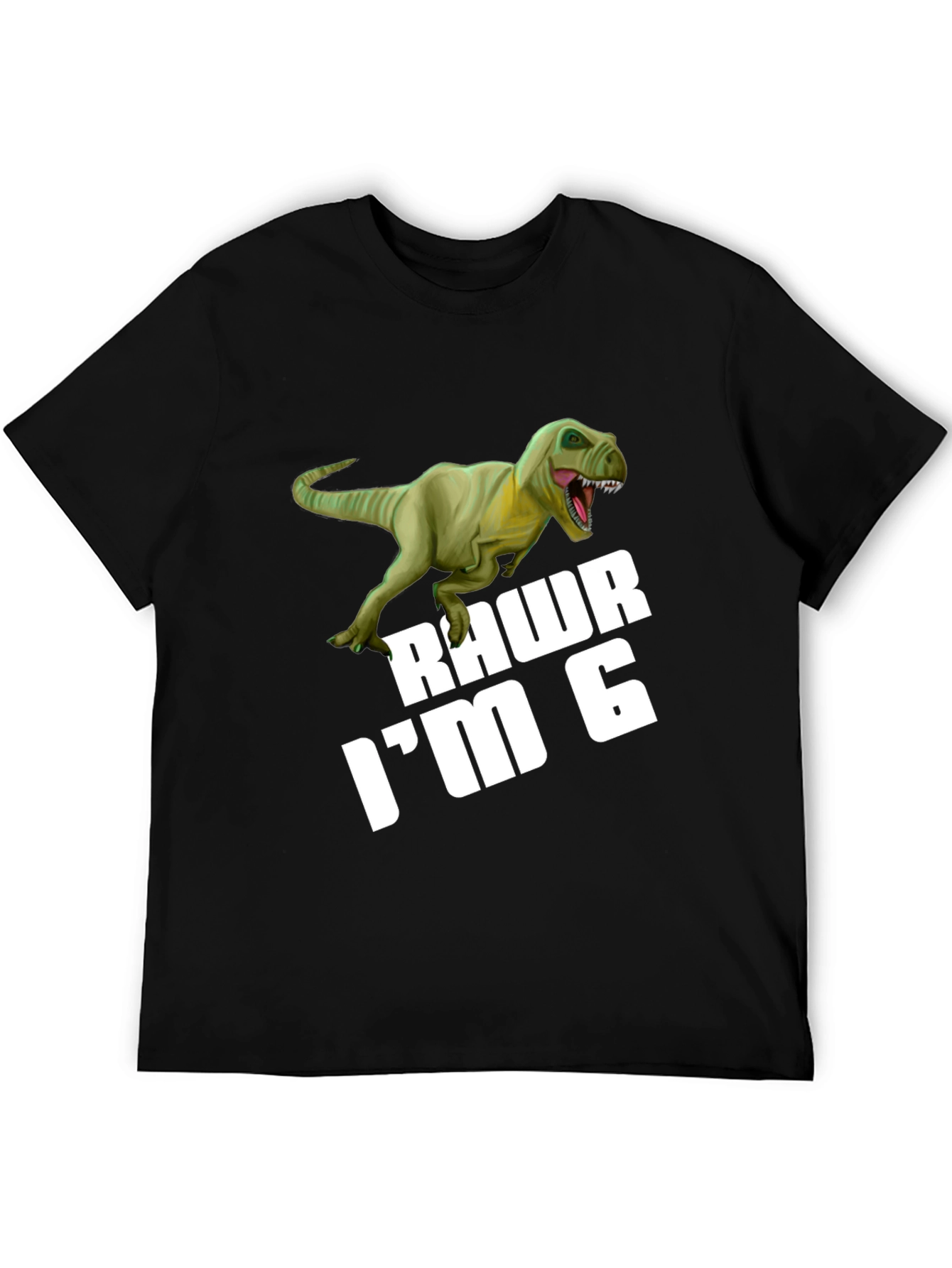 Rawr Im 6 Dinosaur Birthday T-Shirt