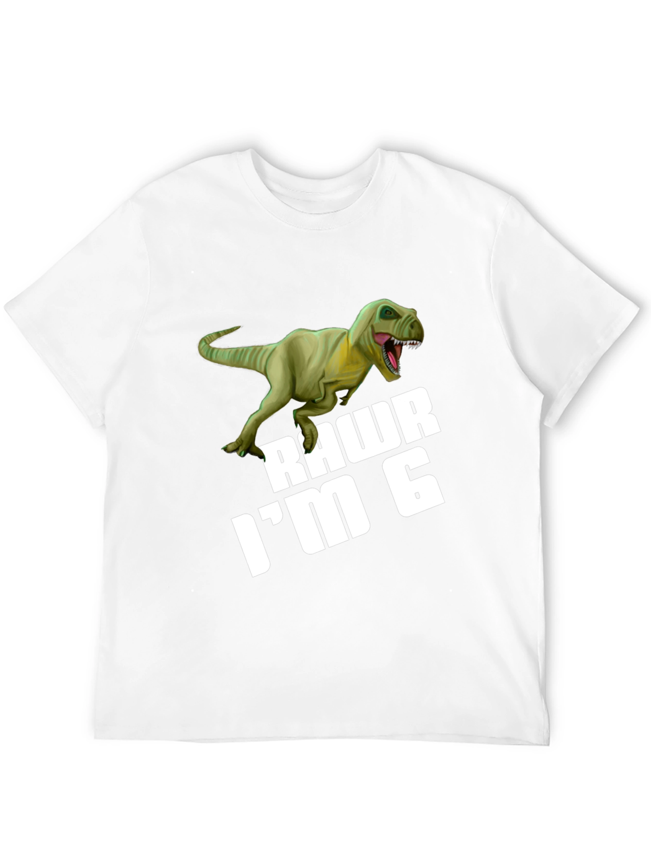 Rawr Im 6 Dinosaur Birthday T-Shirt