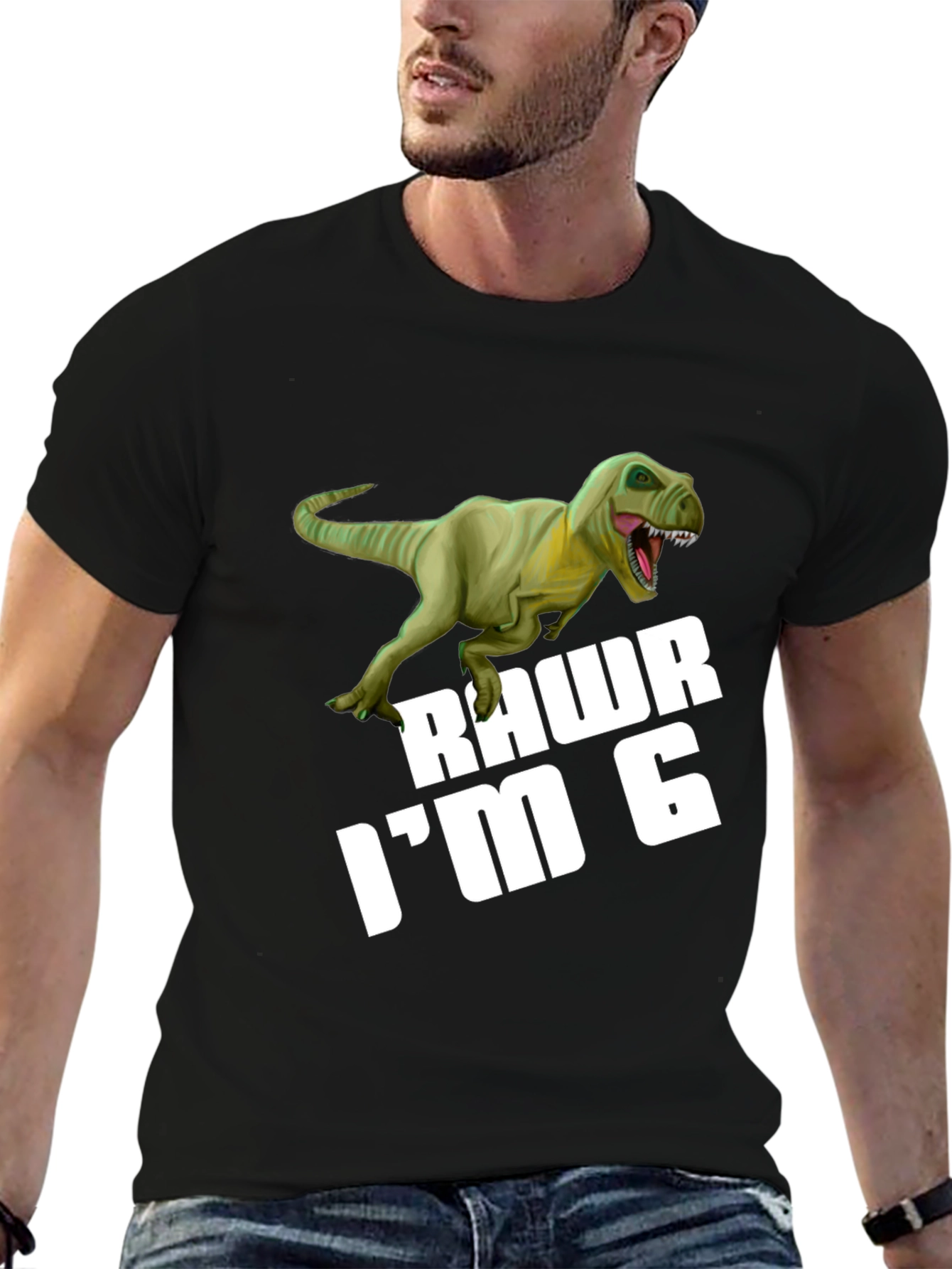 Rawr Im 6 Dinosaur Birthday T-Shirt