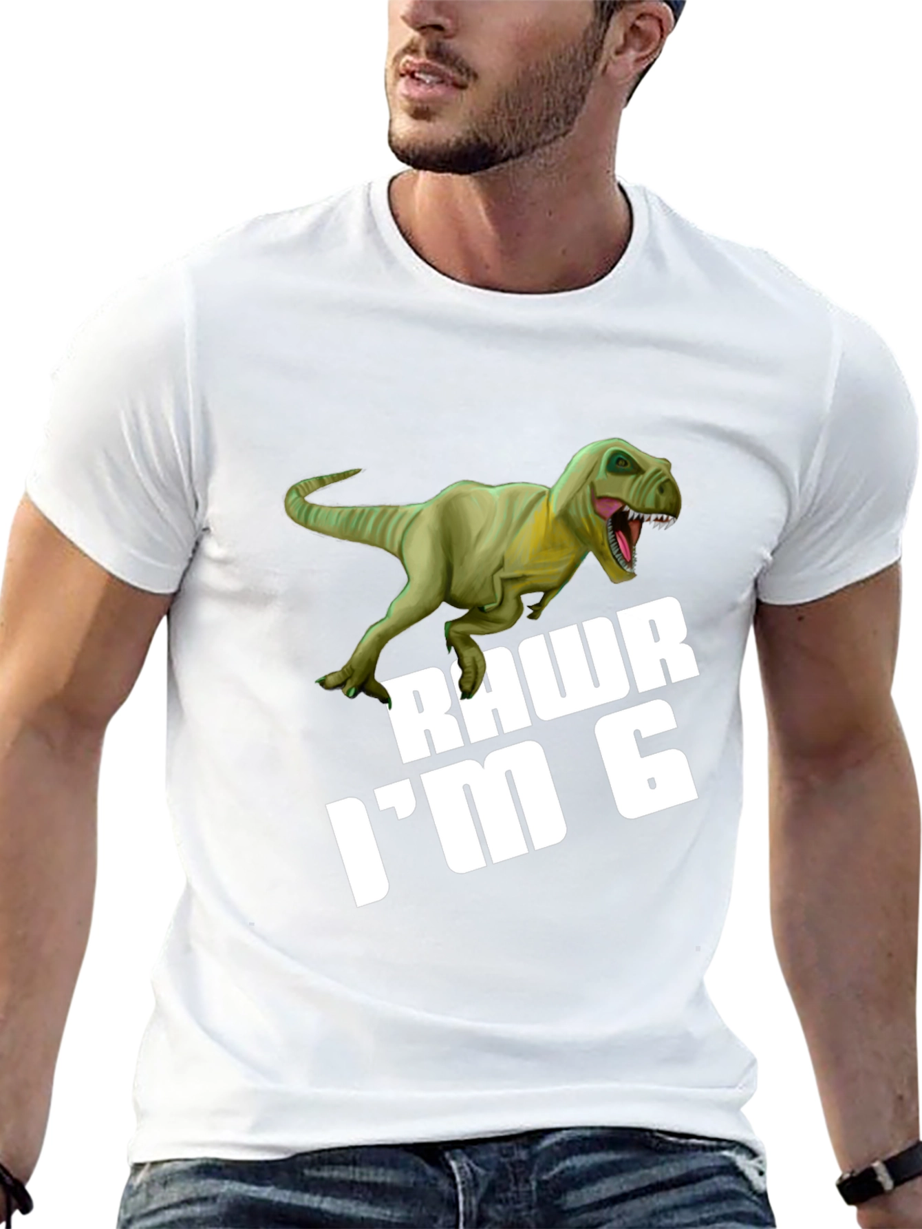 Rawr Im 6 Dinosaur Birthday T-Shirt