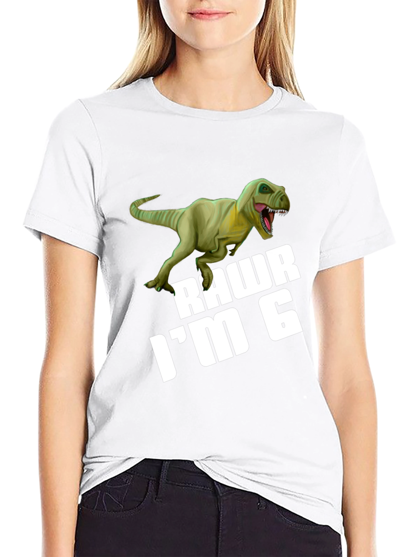 Rawr Im 6 Dinosaur Birthday T-Shirt
