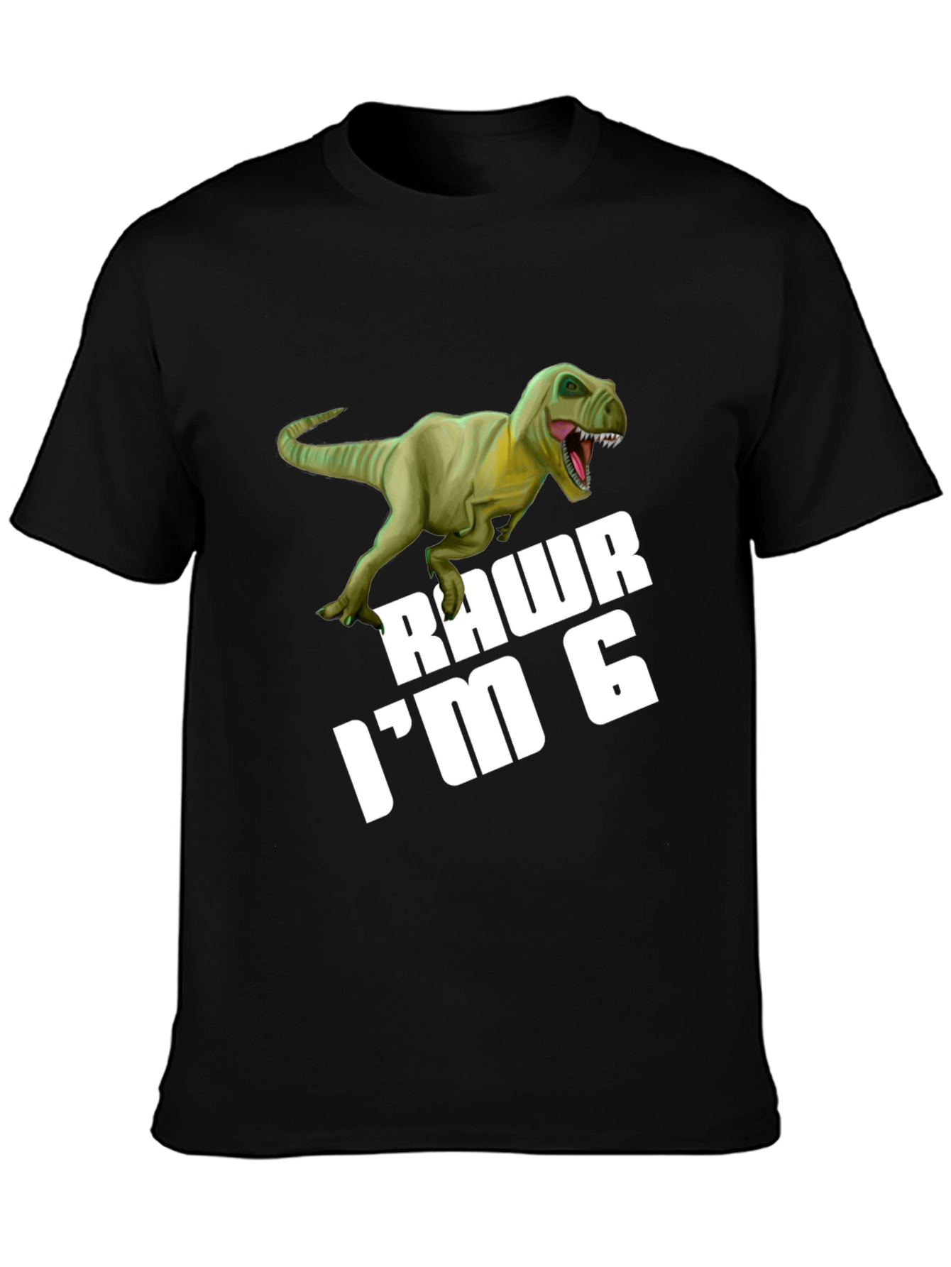 Rawr Im 6 Dinosaur Birthday T-Shirt