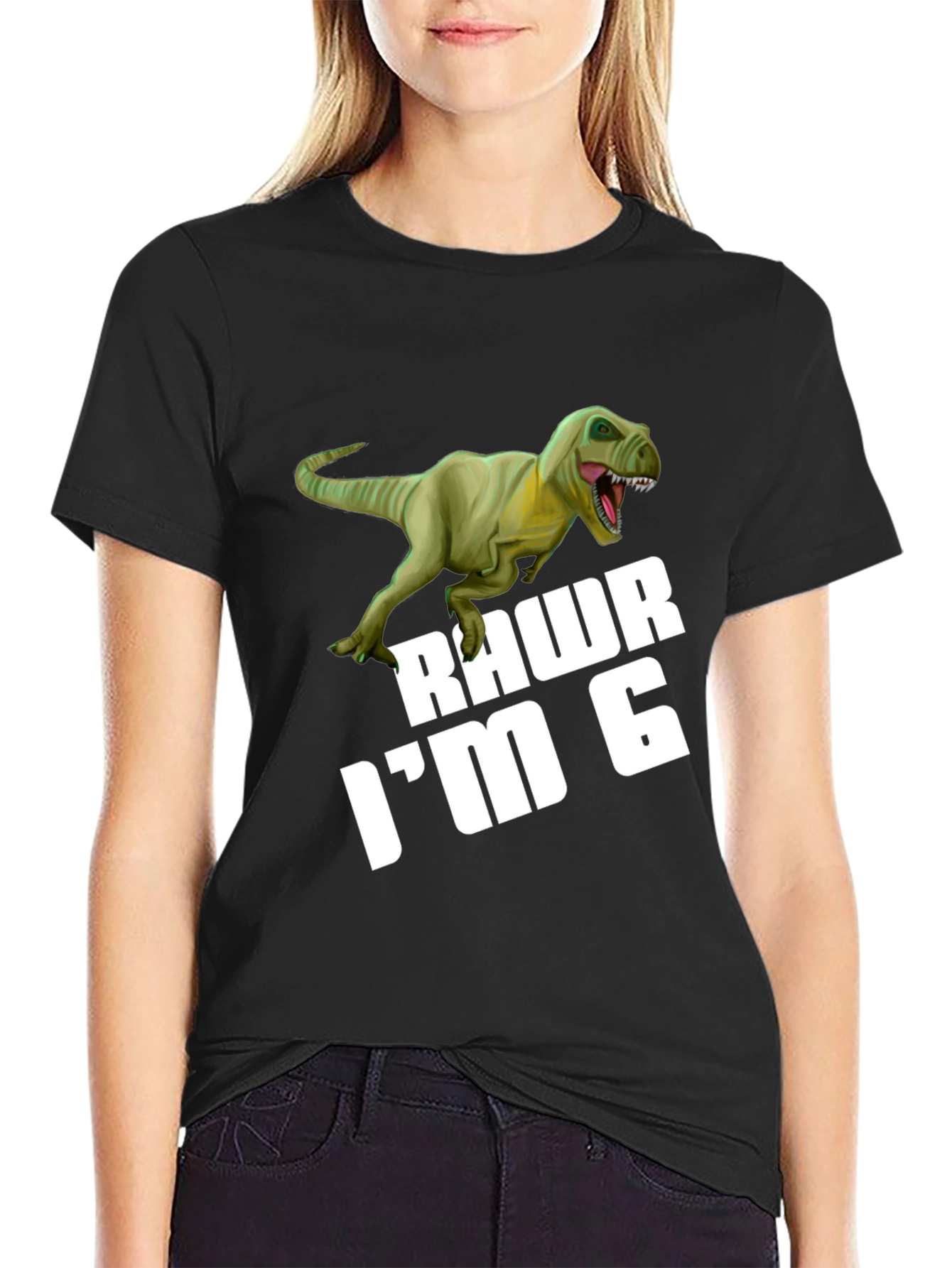 Rawr Im 6 Dinosaur Birthday T-Shirt