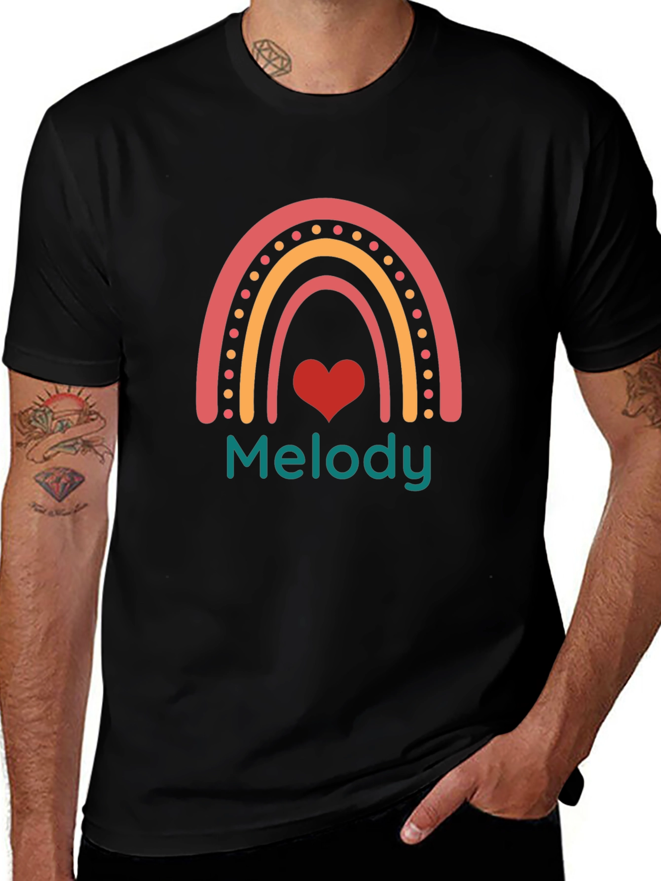 Melody Rainbow Heart T-Shirt