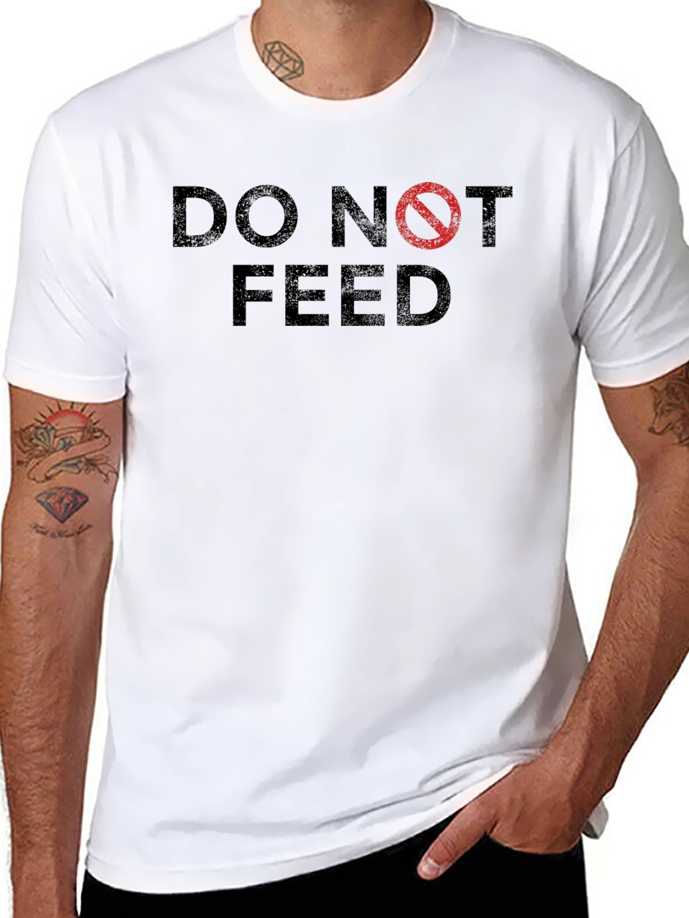Do Not Feed Graphic Tee - Black