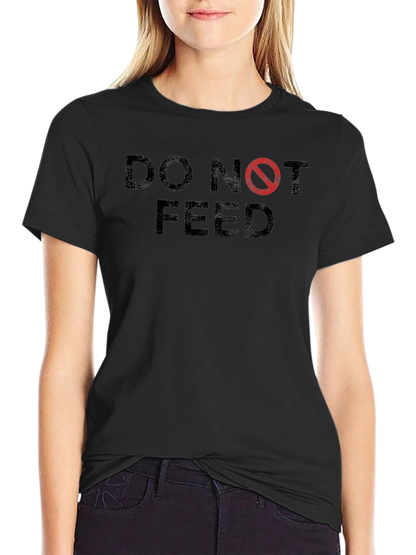 Do Not Feed Graphic Tee - Black