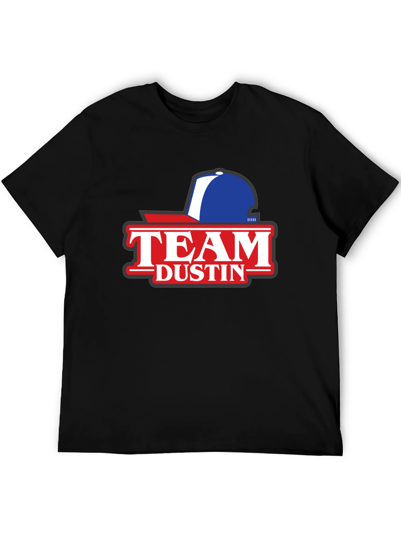 Team Dustin Baseball Cap Graphic T-Shirt