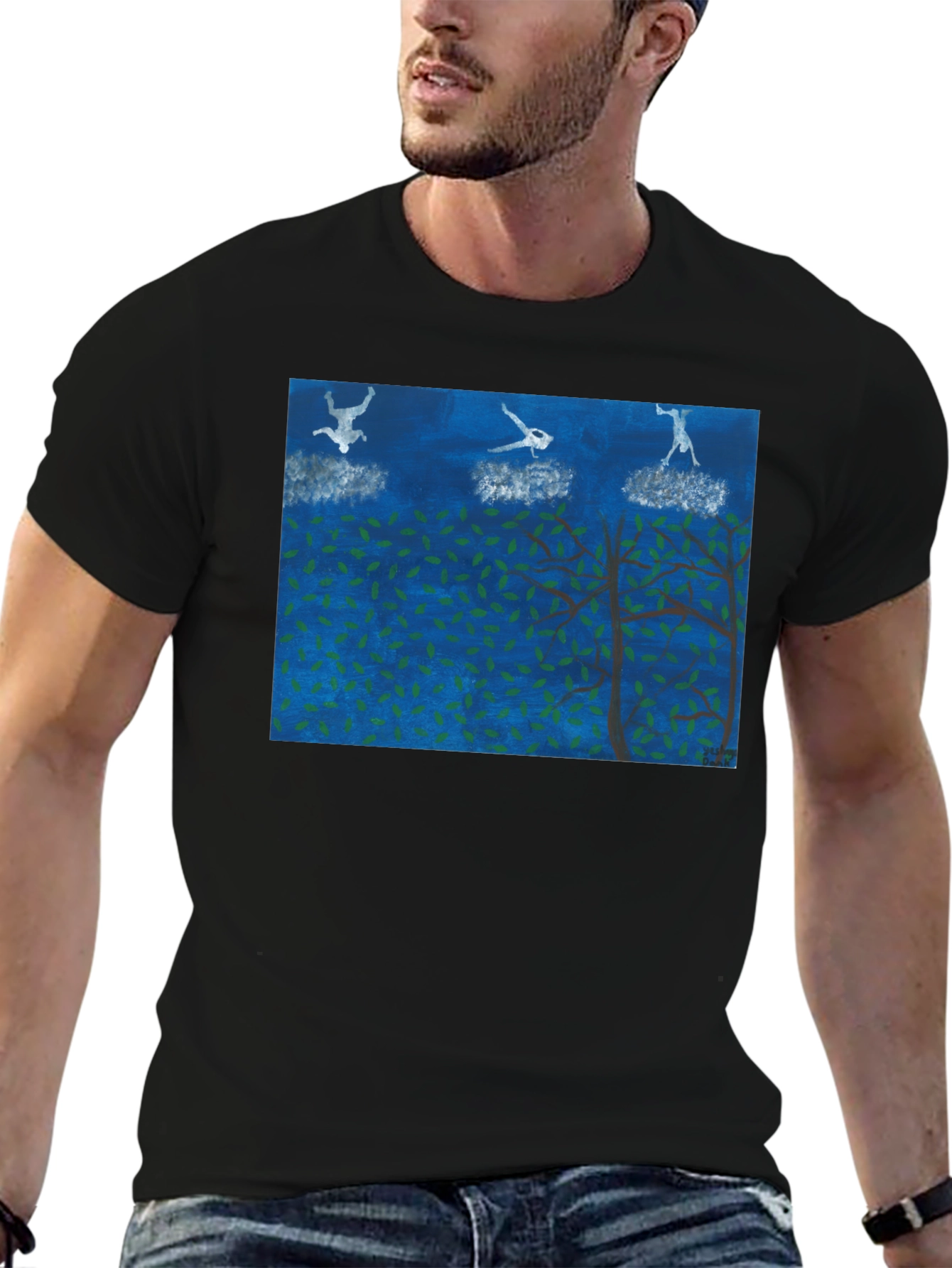 Surreal Skydiving Tee - Unique Art T-Shirt