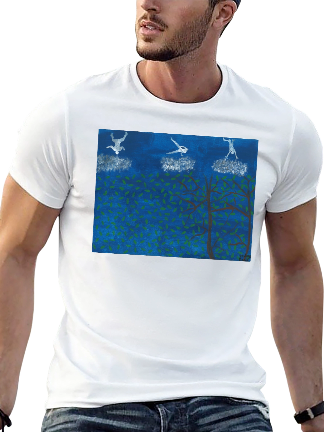 Surreal Skydiving Tee - Unique Art T-Shirt