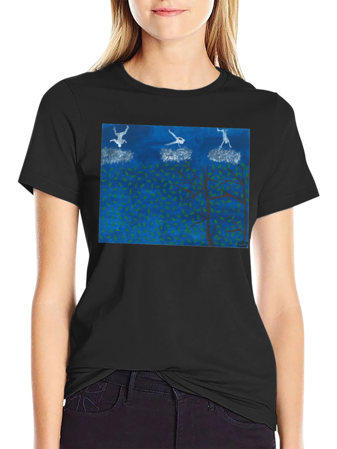 Surreal Skydiving Tee - Unique Art T-Shirt