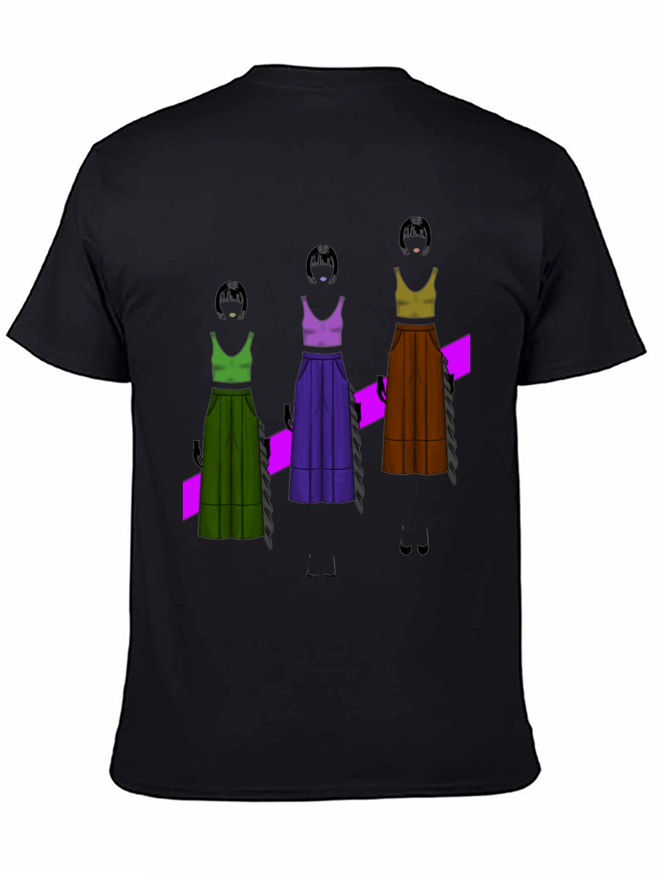 Unique Graphic T-Shirt - Fashion Illustration