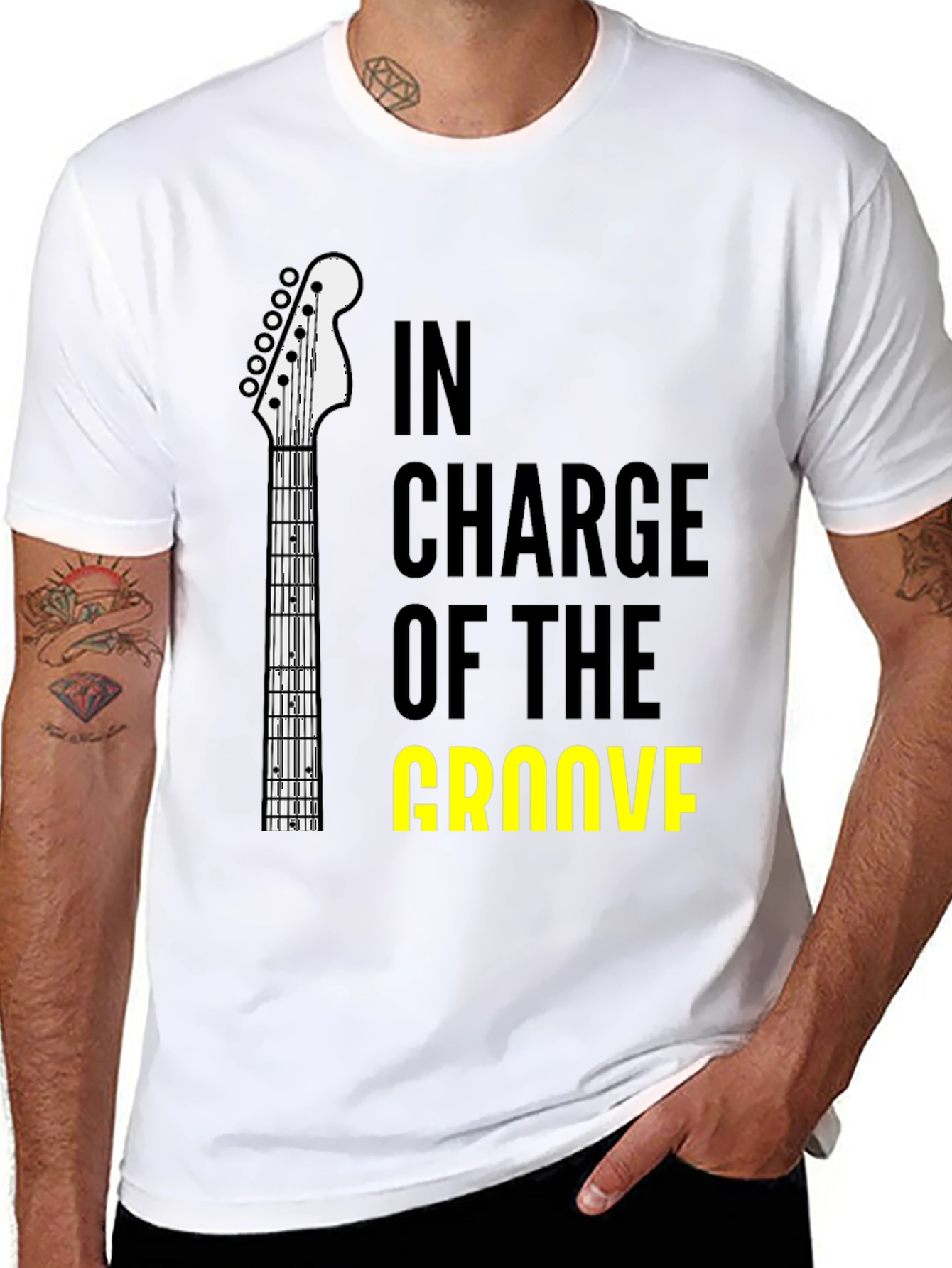 In Charge Of The Groove Guitar T-Shirt