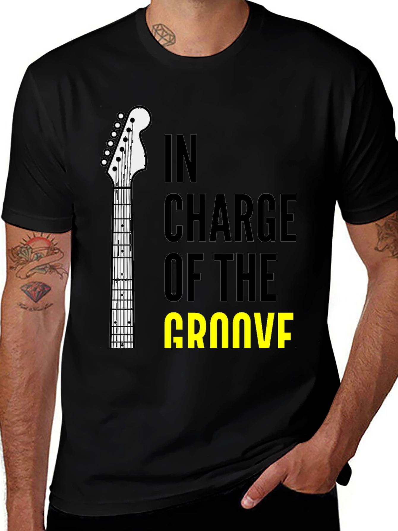 In Charge Of The Groove Guitar T-Shirt