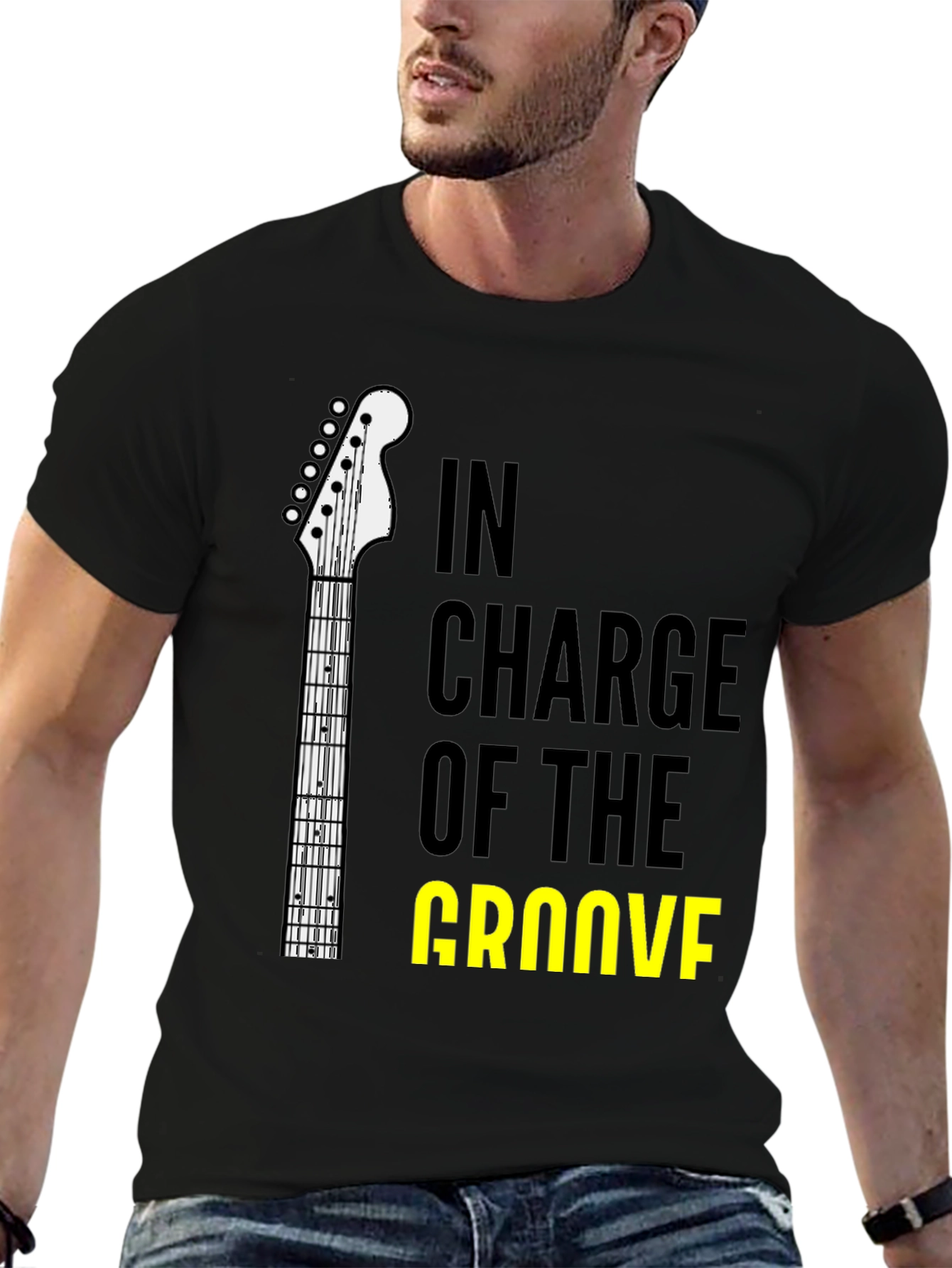 In Charge Of The Groove Guitar T-Shirt