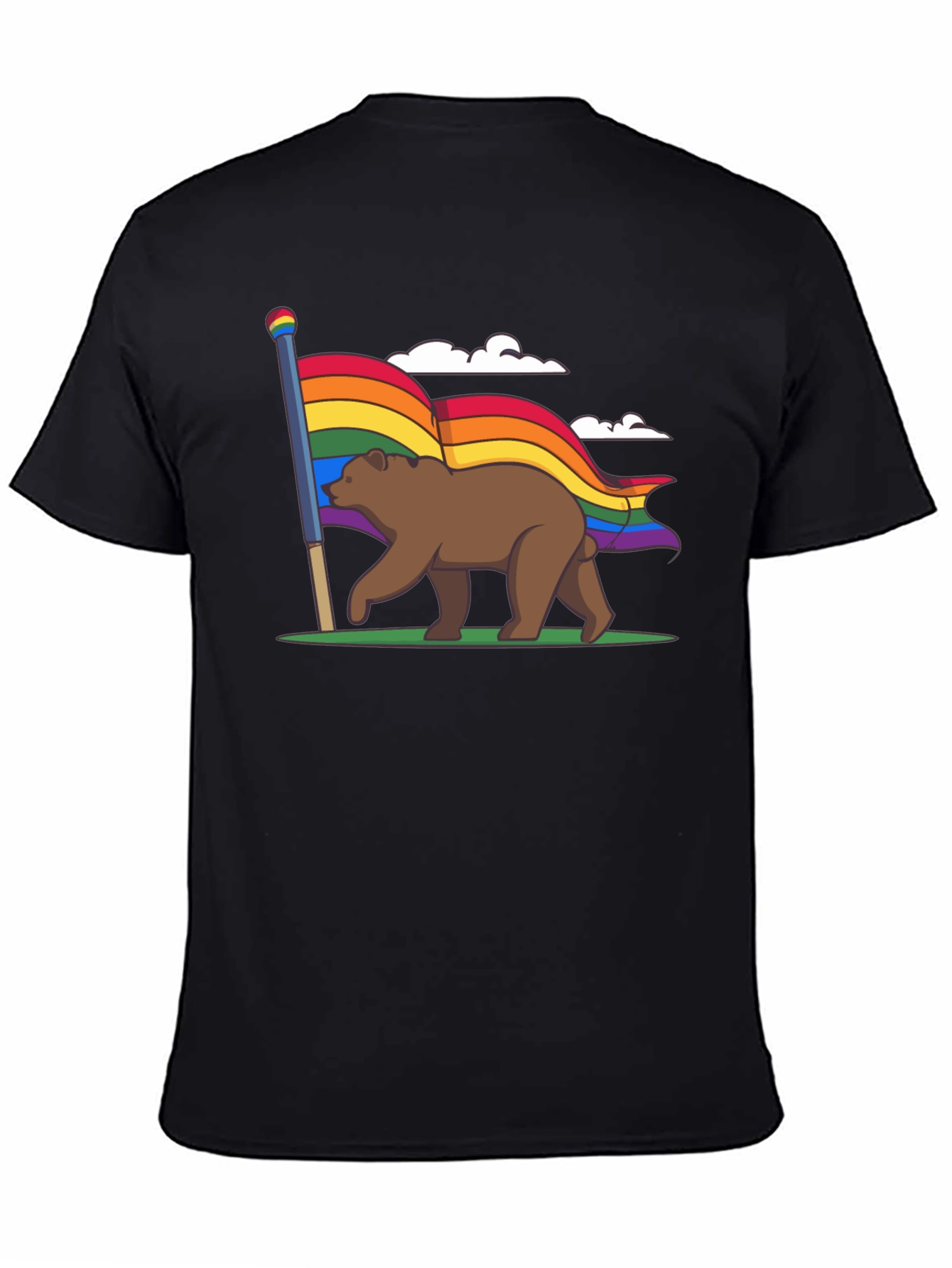 Pride Bear Graphic Tee - LGBTQ+ Support