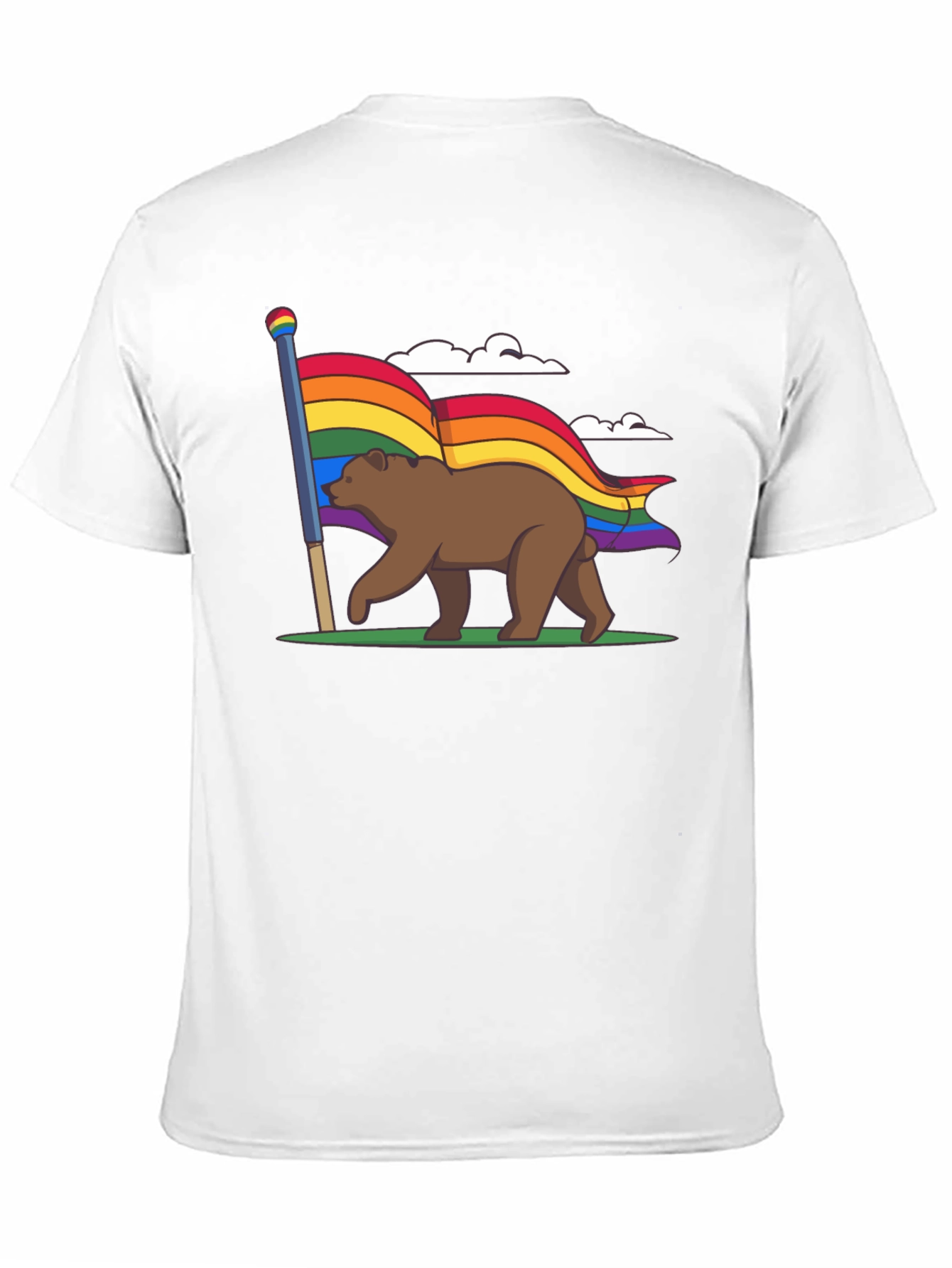 Pride Bear Graphic Tee - LGBTQ+ Support
