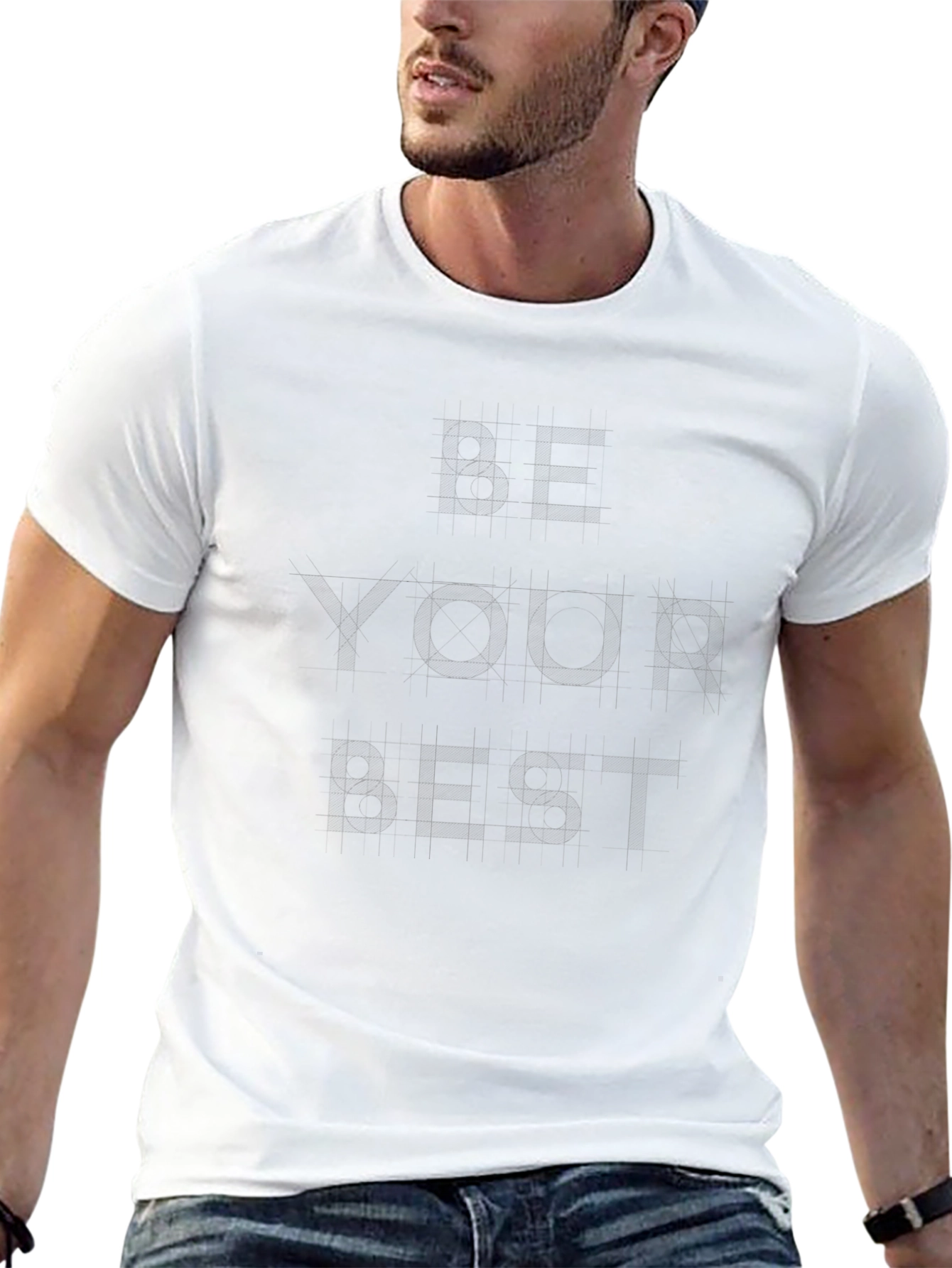 Black Be Yourself Crew Neck T-Shirt