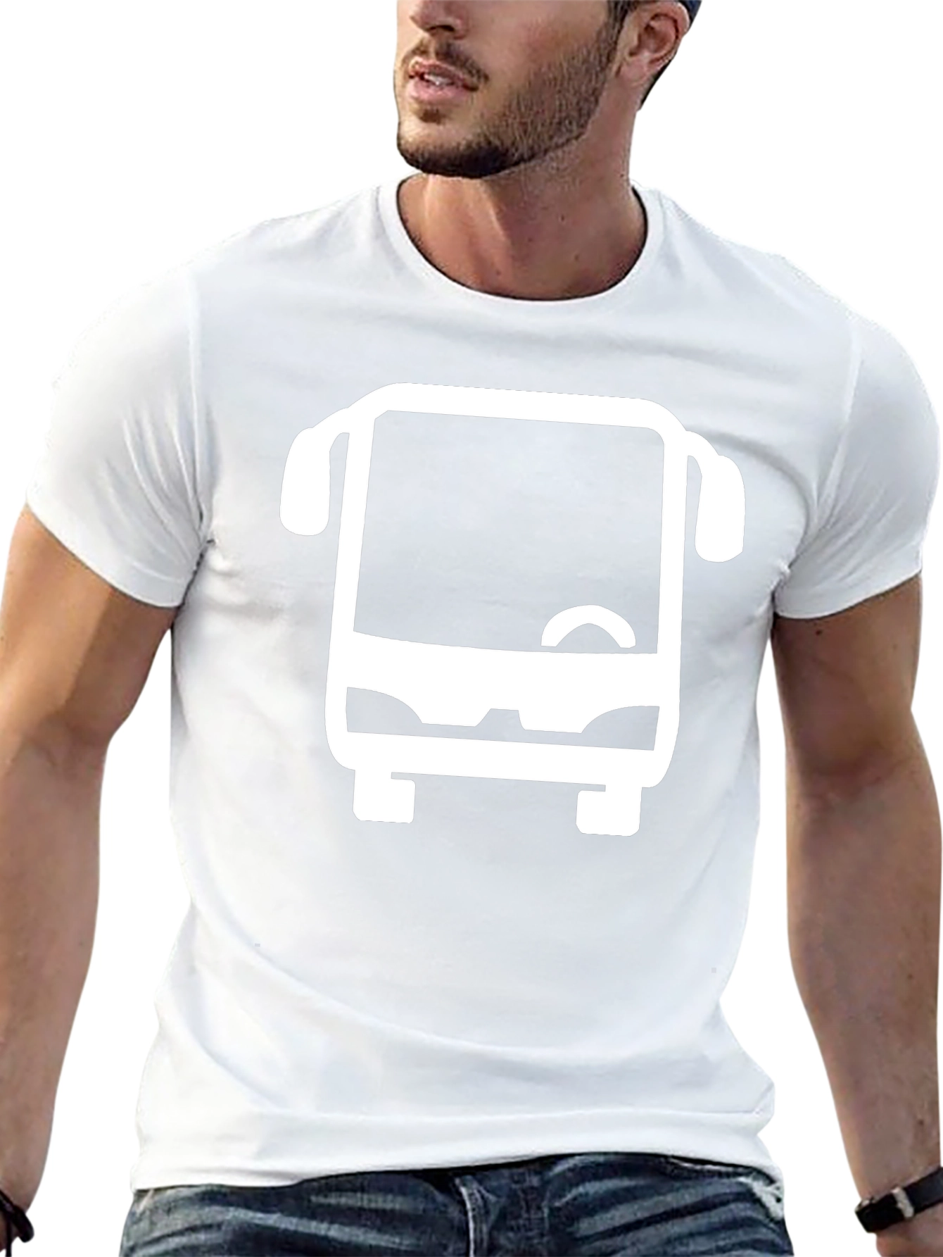 Bus Graphic Black T-Shirt