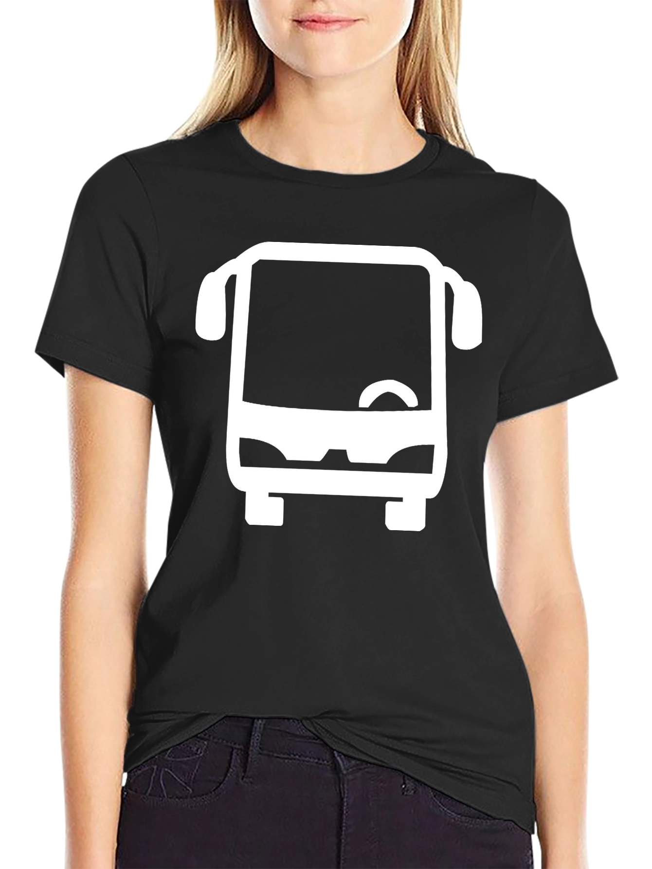 Bus Graphic Black T-Shirt