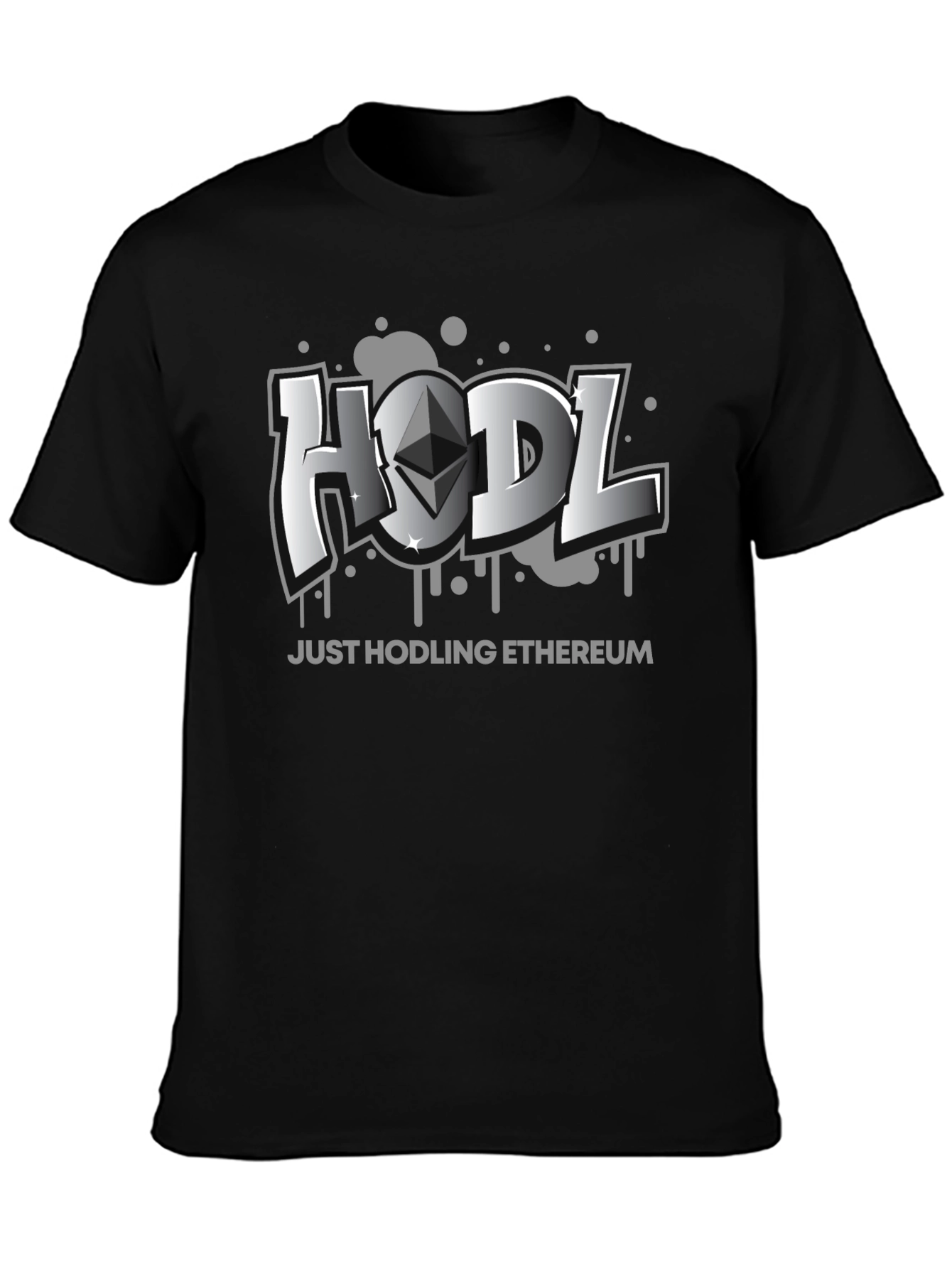 HODL Ethereum Crypto Black T-Shirt