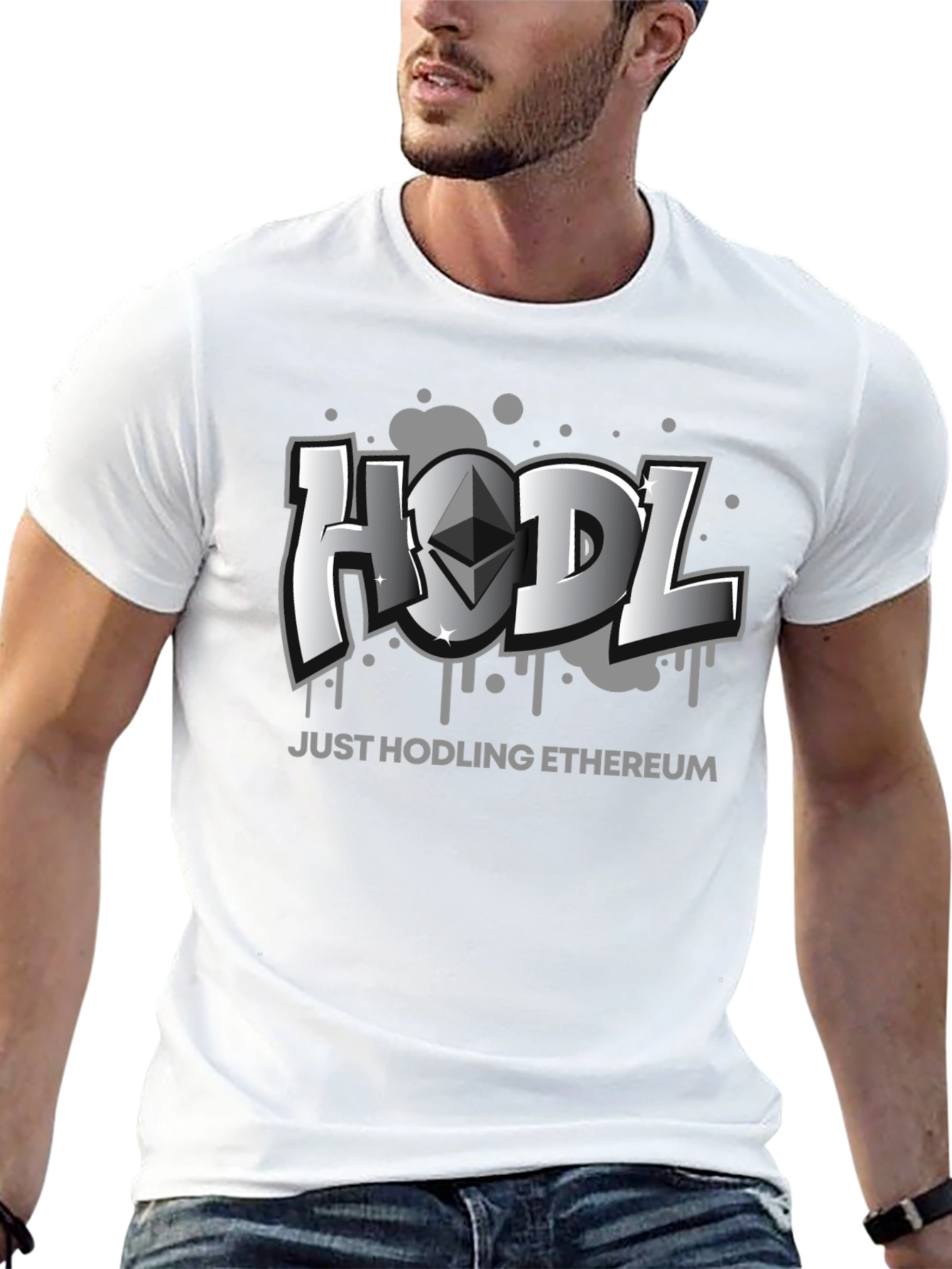 HODL Ethereum Crypto Black T-Shirt