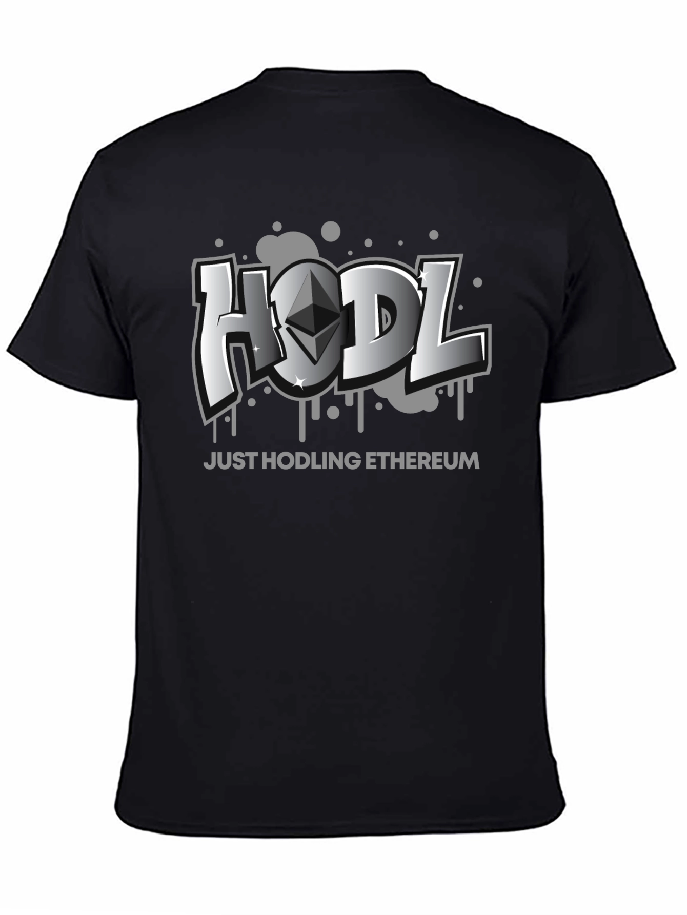 HODL Ethereum Crypto Black T-Shirt