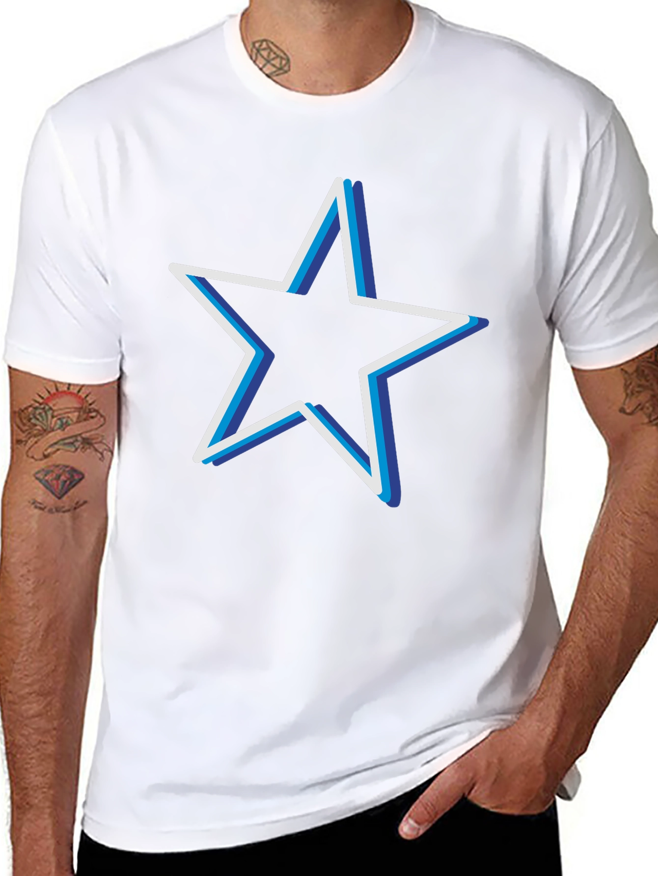 Star Graphic T-Shirt - Cool Modern Design