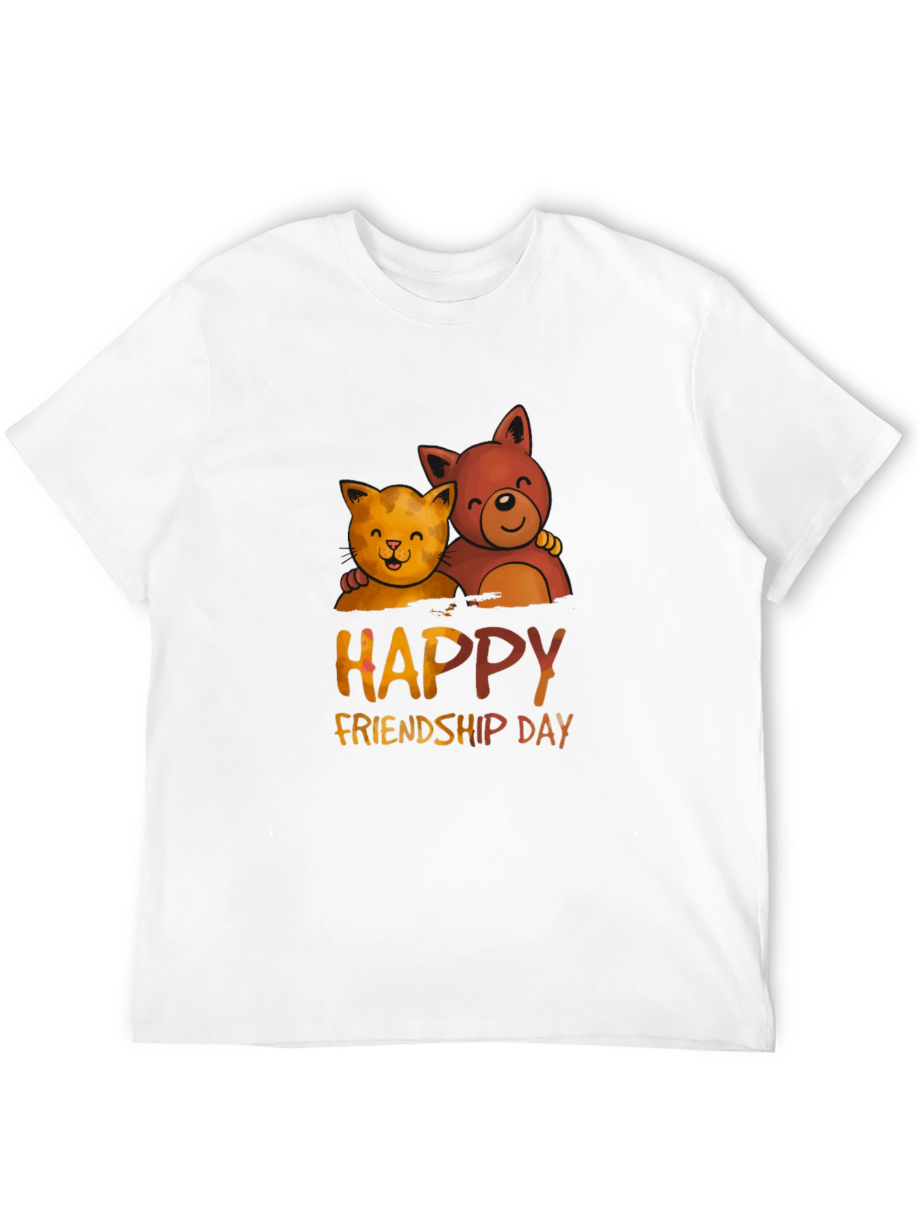 Happy Friendship Day T-Shirt with Cats