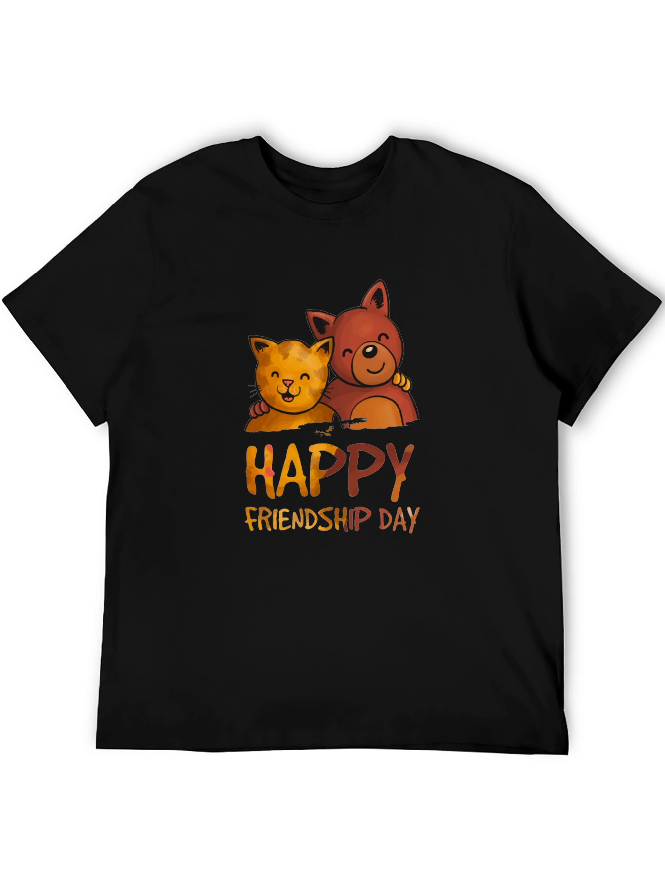 Happy Friendship Day T-Shirt with Cats