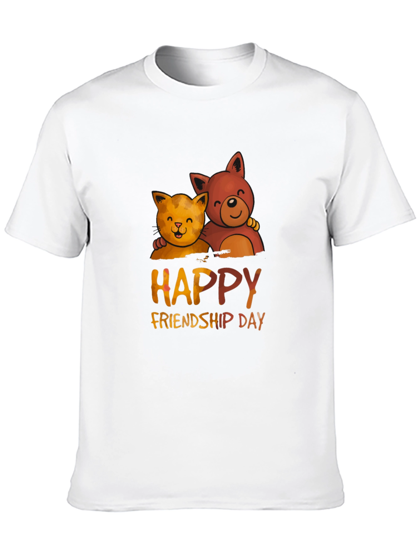 Happy Friendship Day T-Shirt with Cats