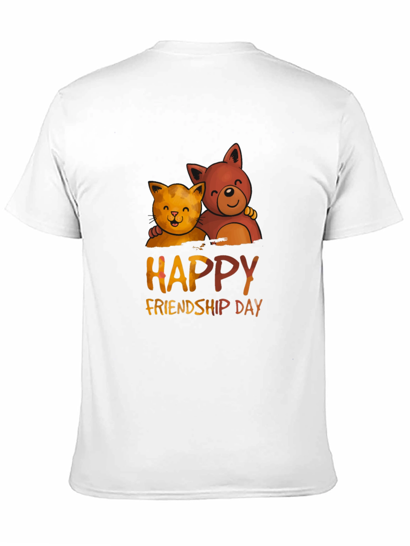 Happy Friendship Day T-Shirt with Cats