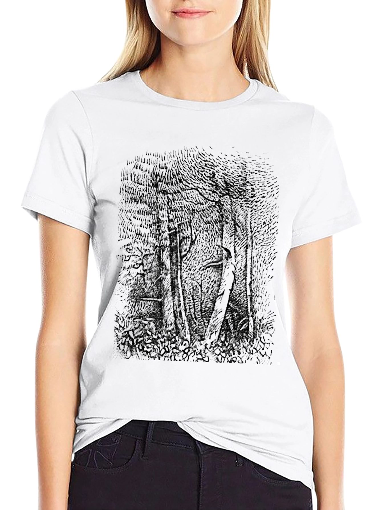 Dark Forest Graphic Tee - Unisex Black T-Shirt
