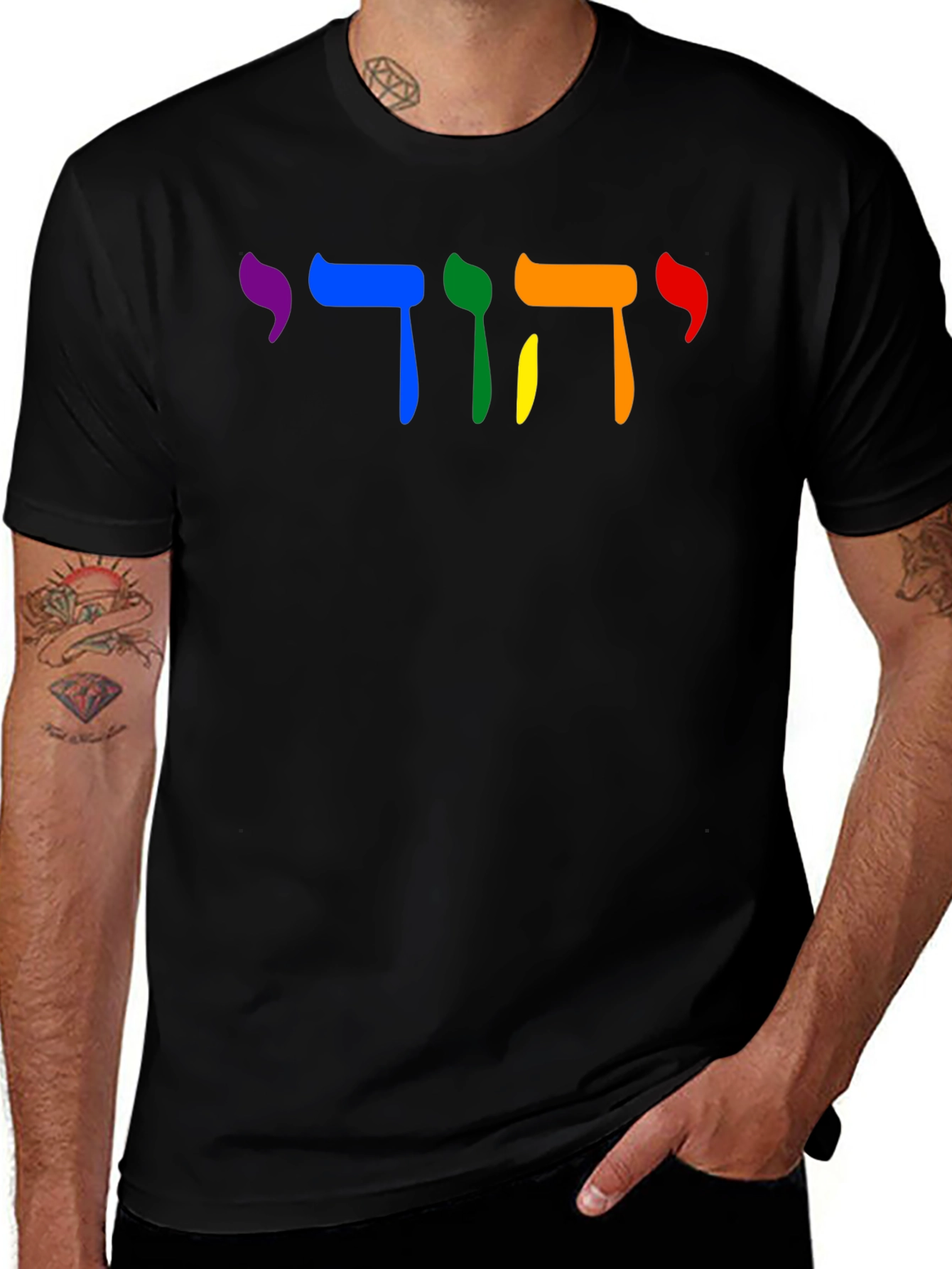 Rainbow Jewish Pride T-Shirt