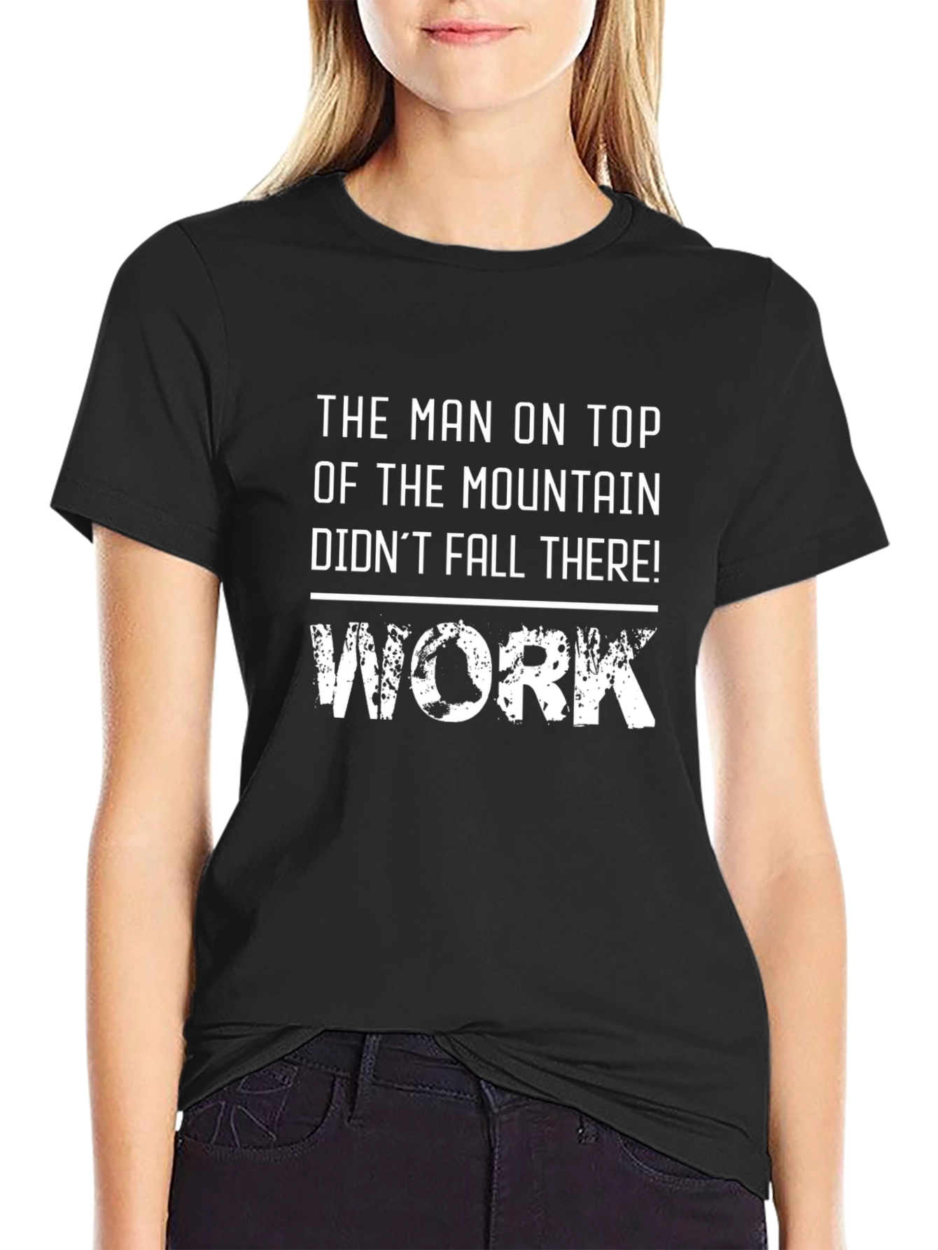 Mountain Top Work T-Shirt - Motivational Graphic Tee
