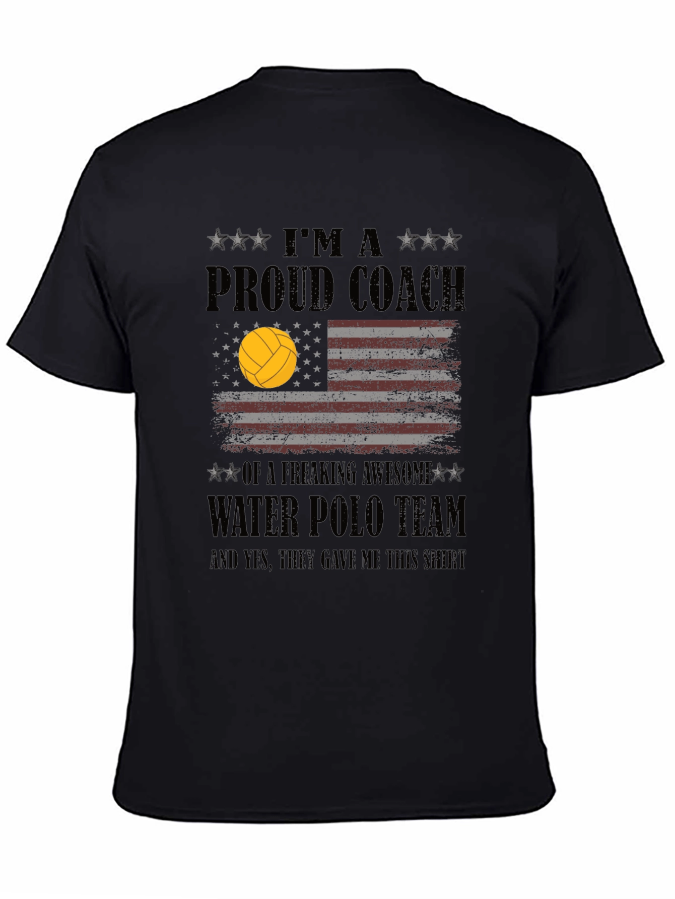 Proud Water Polo Coach Graphic T-Shirt