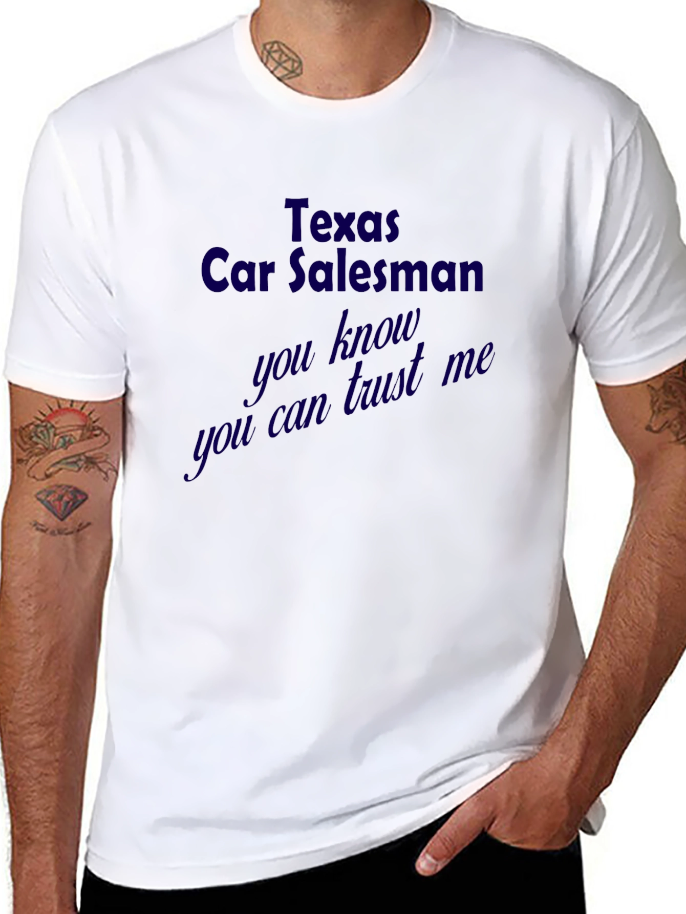 Texas Car Salesman Novelty Graphic Tee