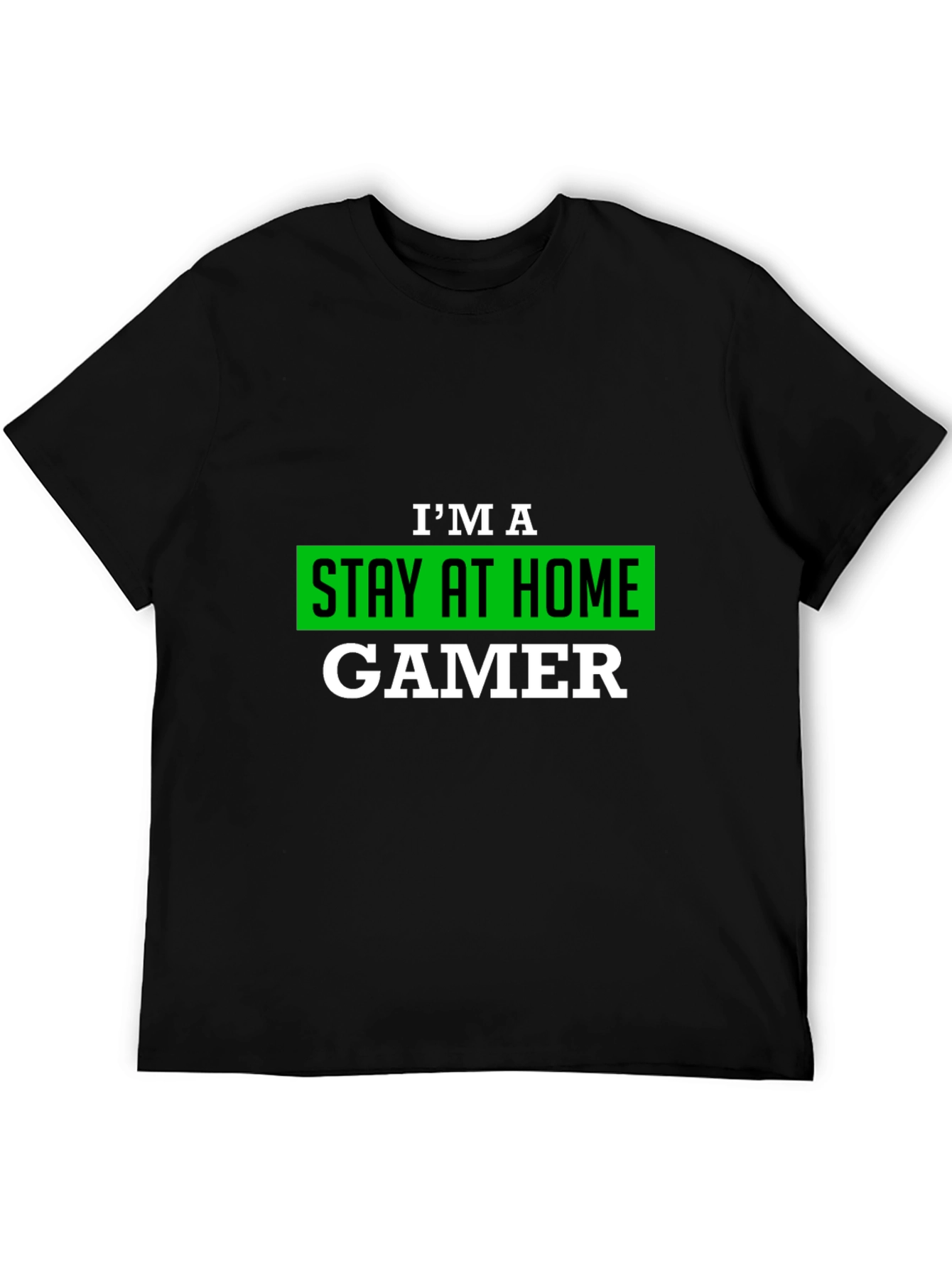 Stay At Home Gamer T-Shirt - Black