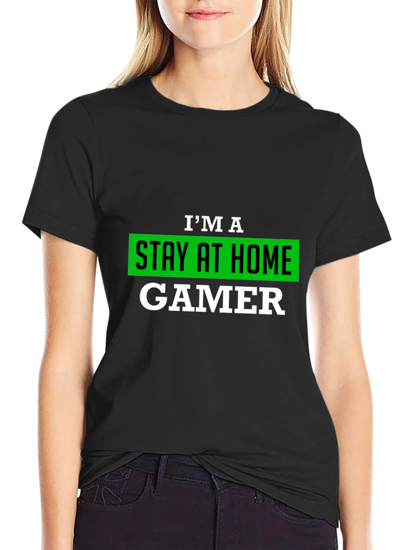 Stay At Home Gamer T-Shirt - Black