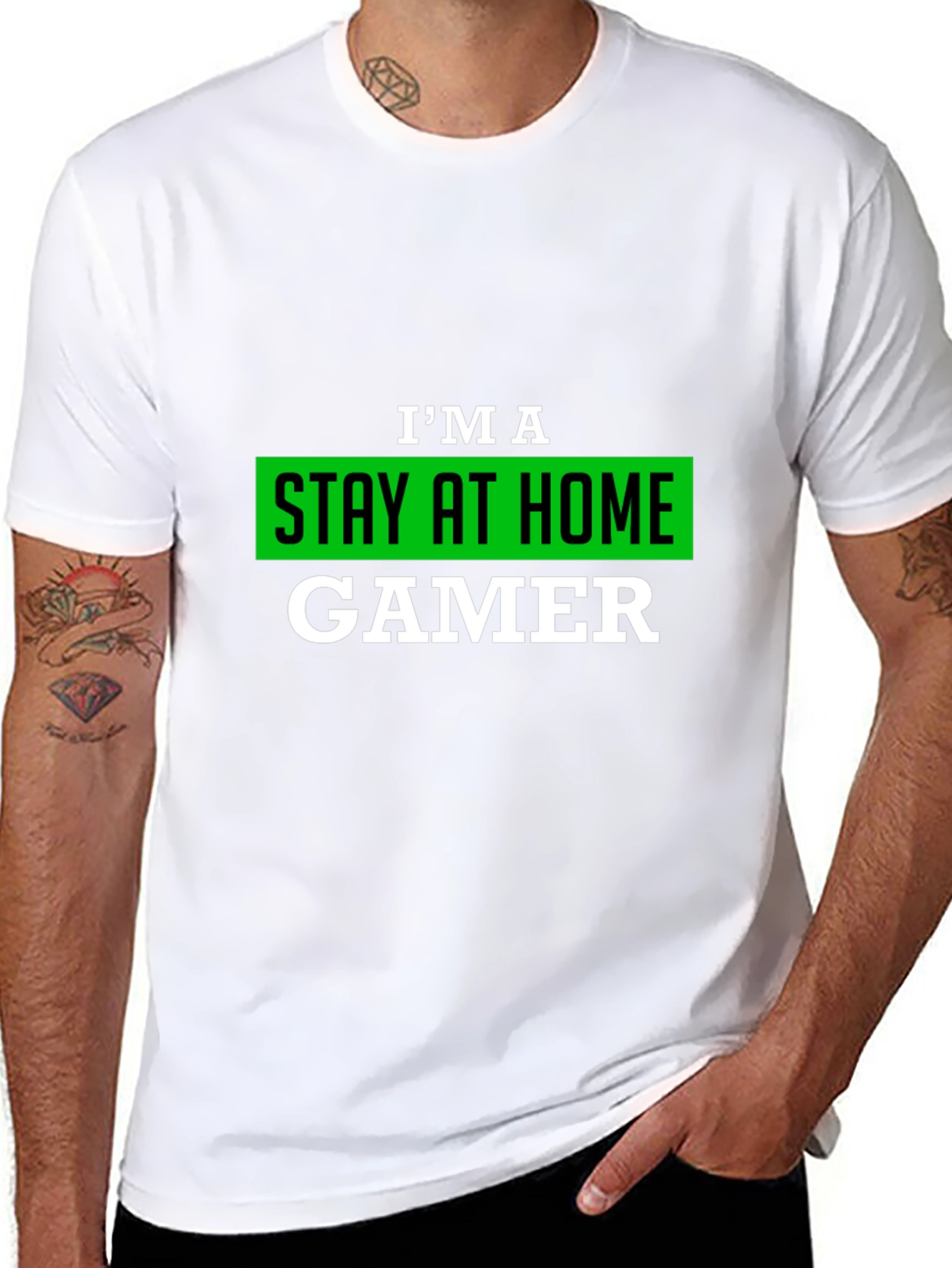 Stay At Home Gamer T-Shirt - Black