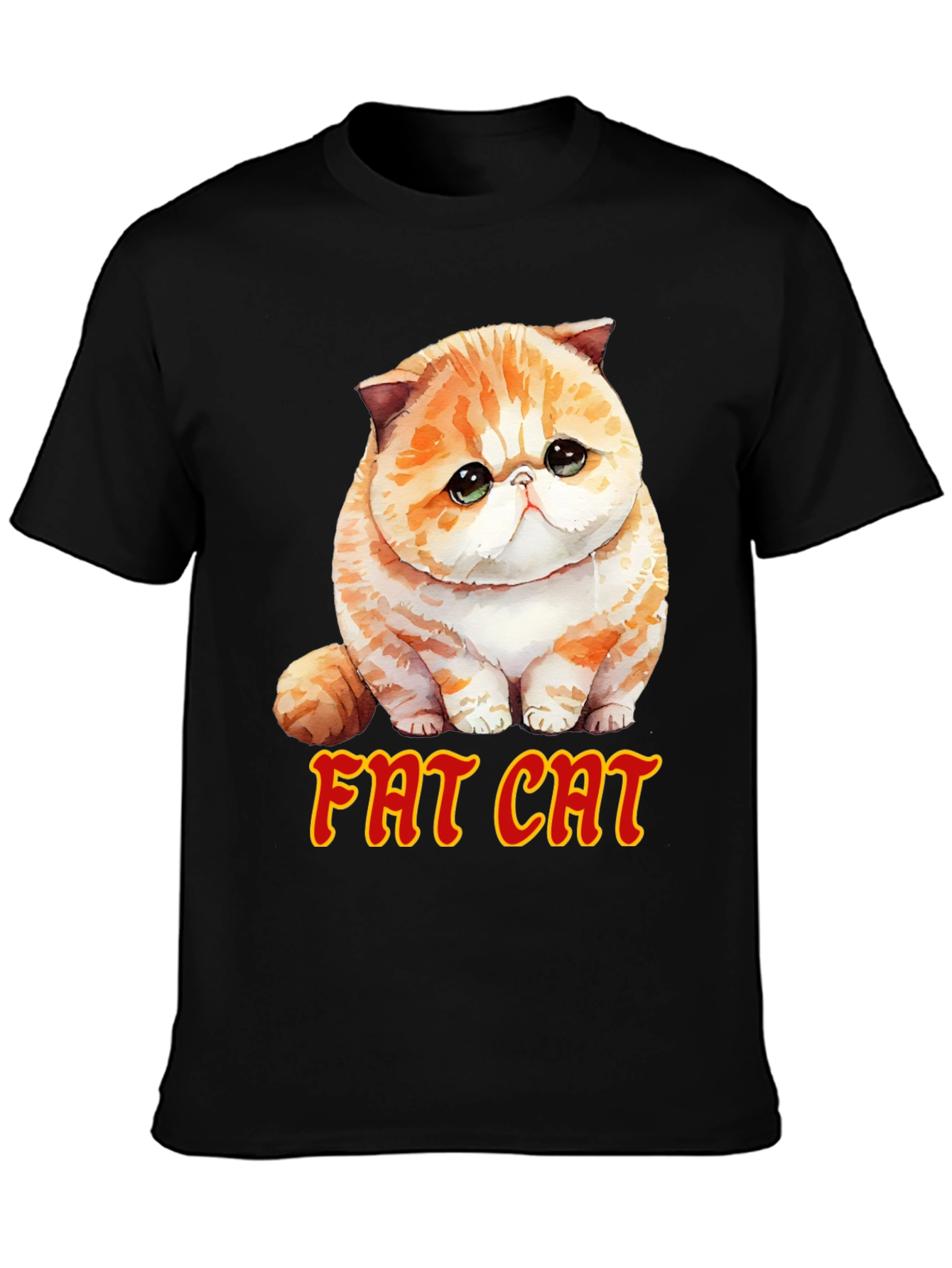 Fat Cat T-Shirt - Cute Graphic Tee