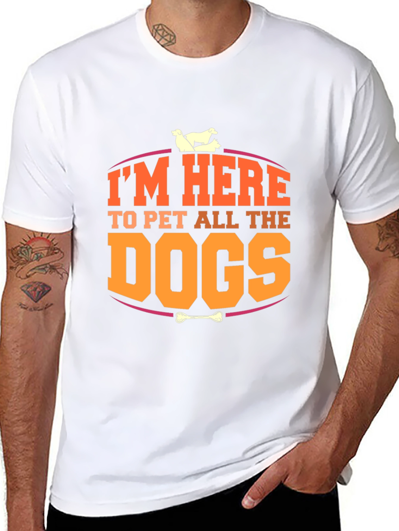 Im Here to Pet All the Dogs T-Shirt