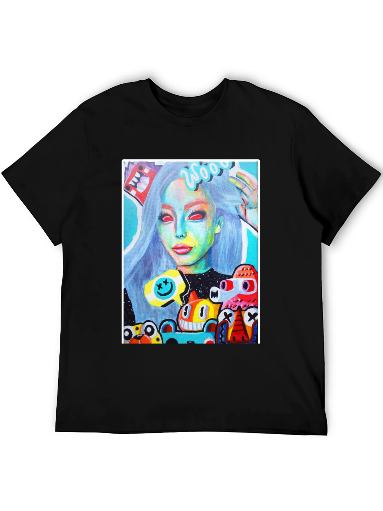 Artistic Graphic Tee - Unique Pop Art Design