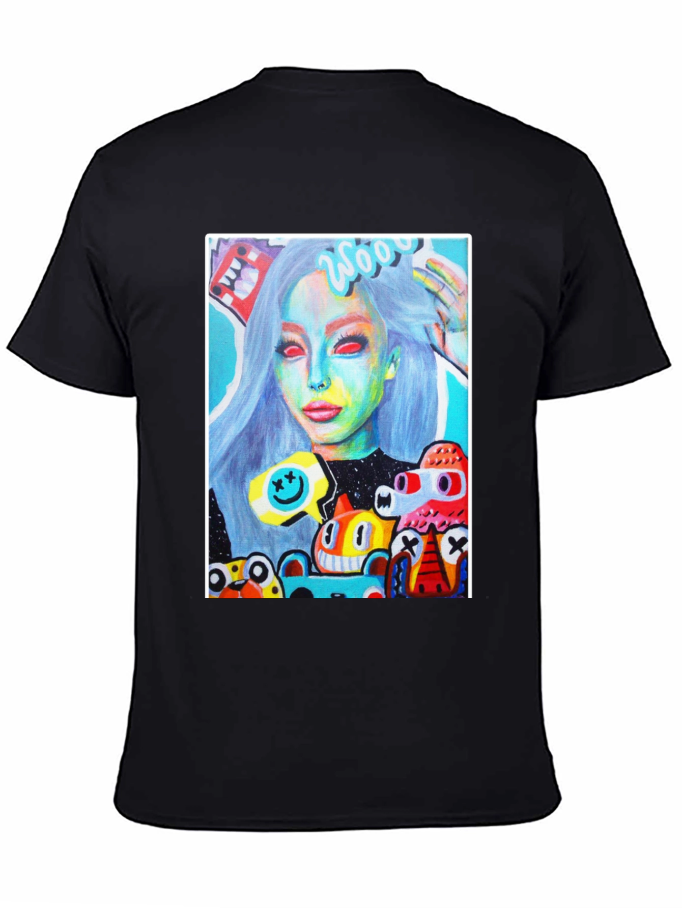 Artistic Graphic Tee - Unique Pop Art Design