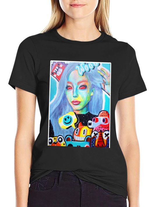 Artistic Graphic Tee - Unique Pop Art Design
