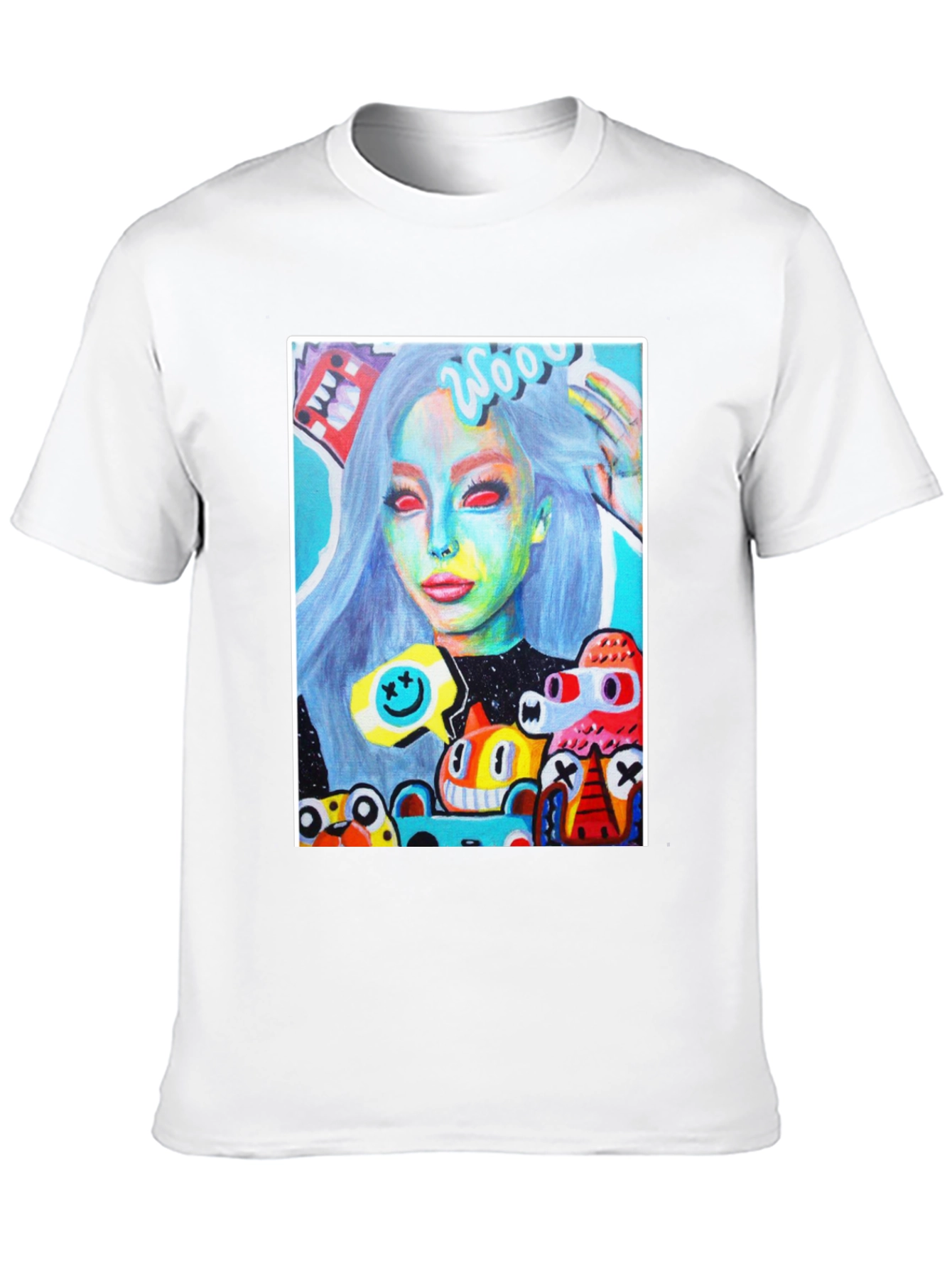 Artistic Graphic Tee - Unique Pop Art Design