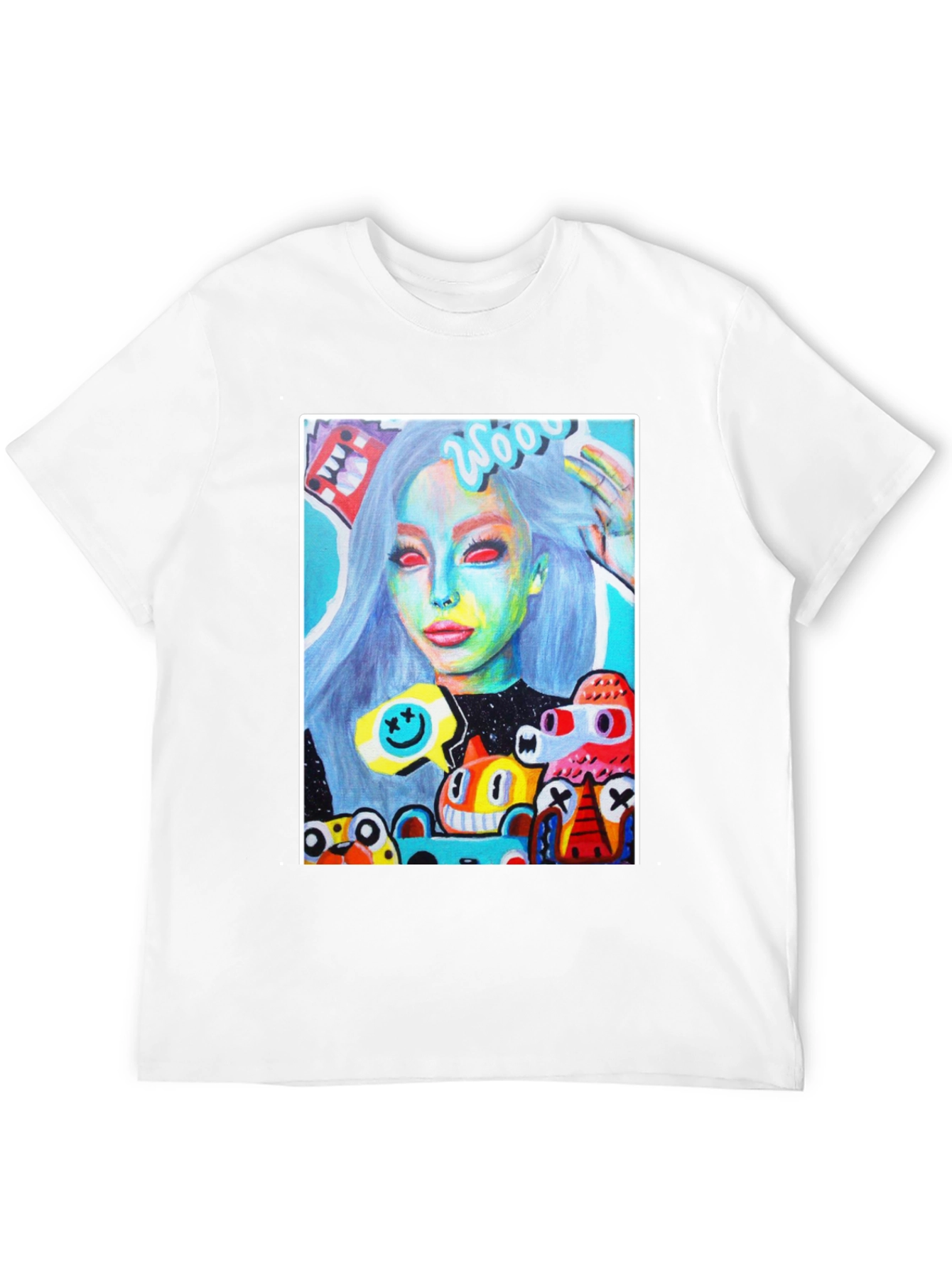 Artistic Graphic Tee - Unique Pop Art Design