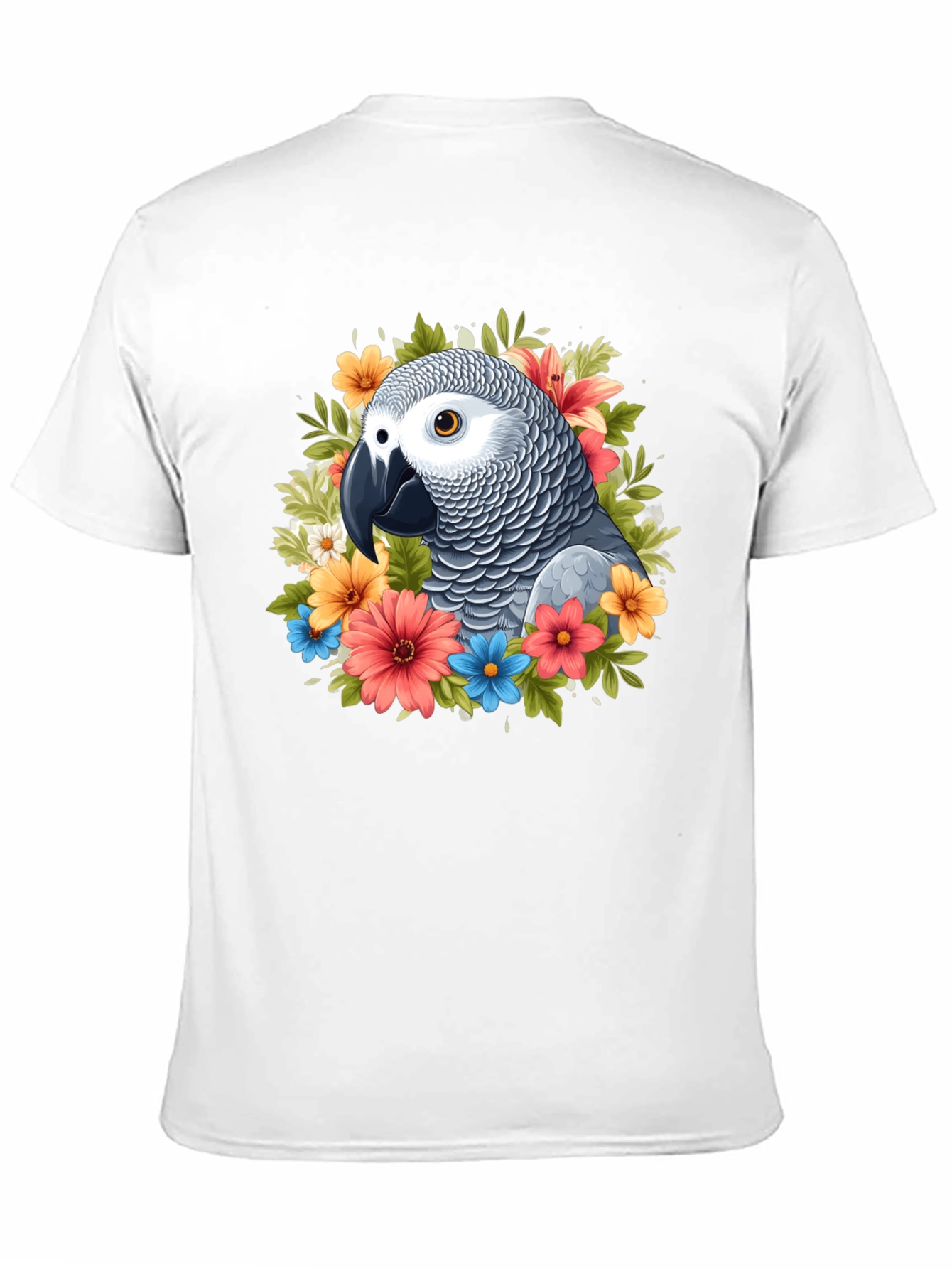 Parrot Floral T-Shirt - Graphic Tee